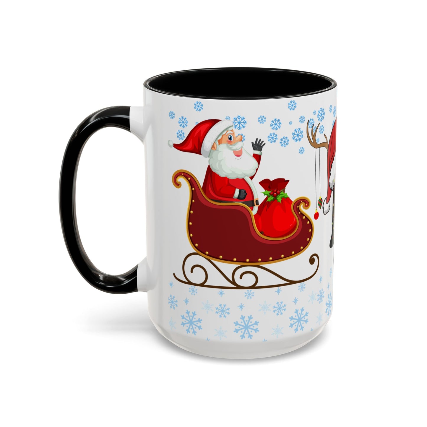 Christmas Letter M for Megan, Customizable - Accent Coffee Mug (11, 15oz)