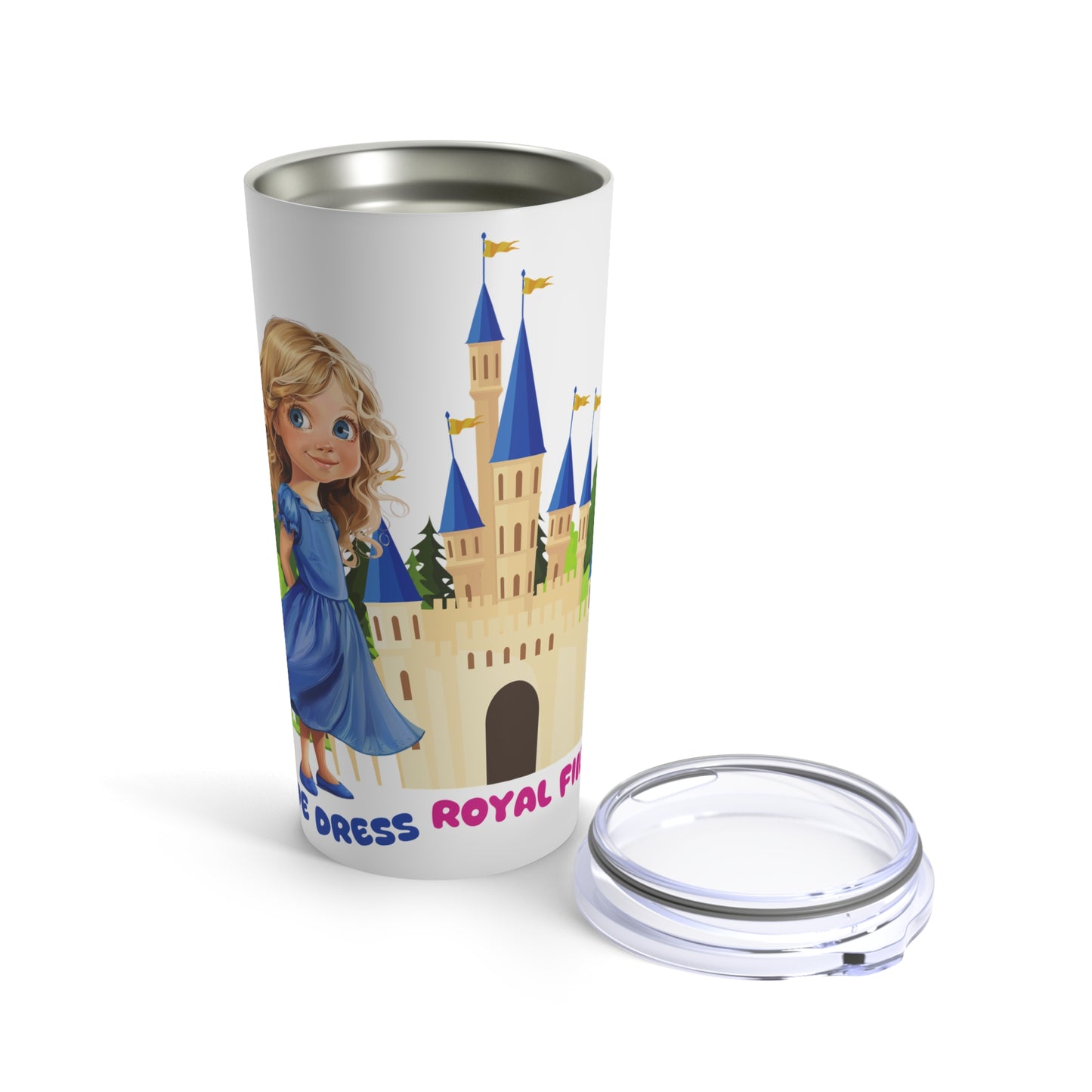 Blue Dress Princess, Royal Finesse - Tumbler 20oz