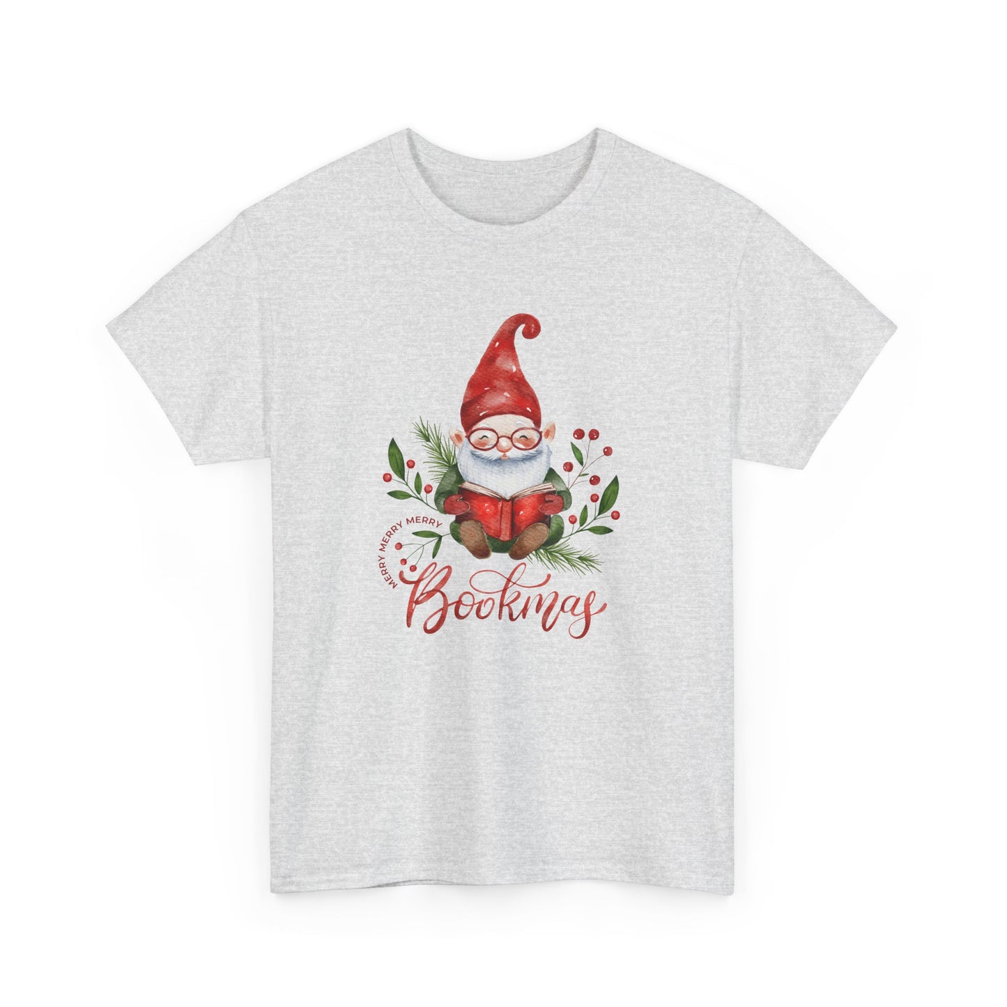 Gnome, Bookmas - Unisex Heavy Cotton Tee - 10771