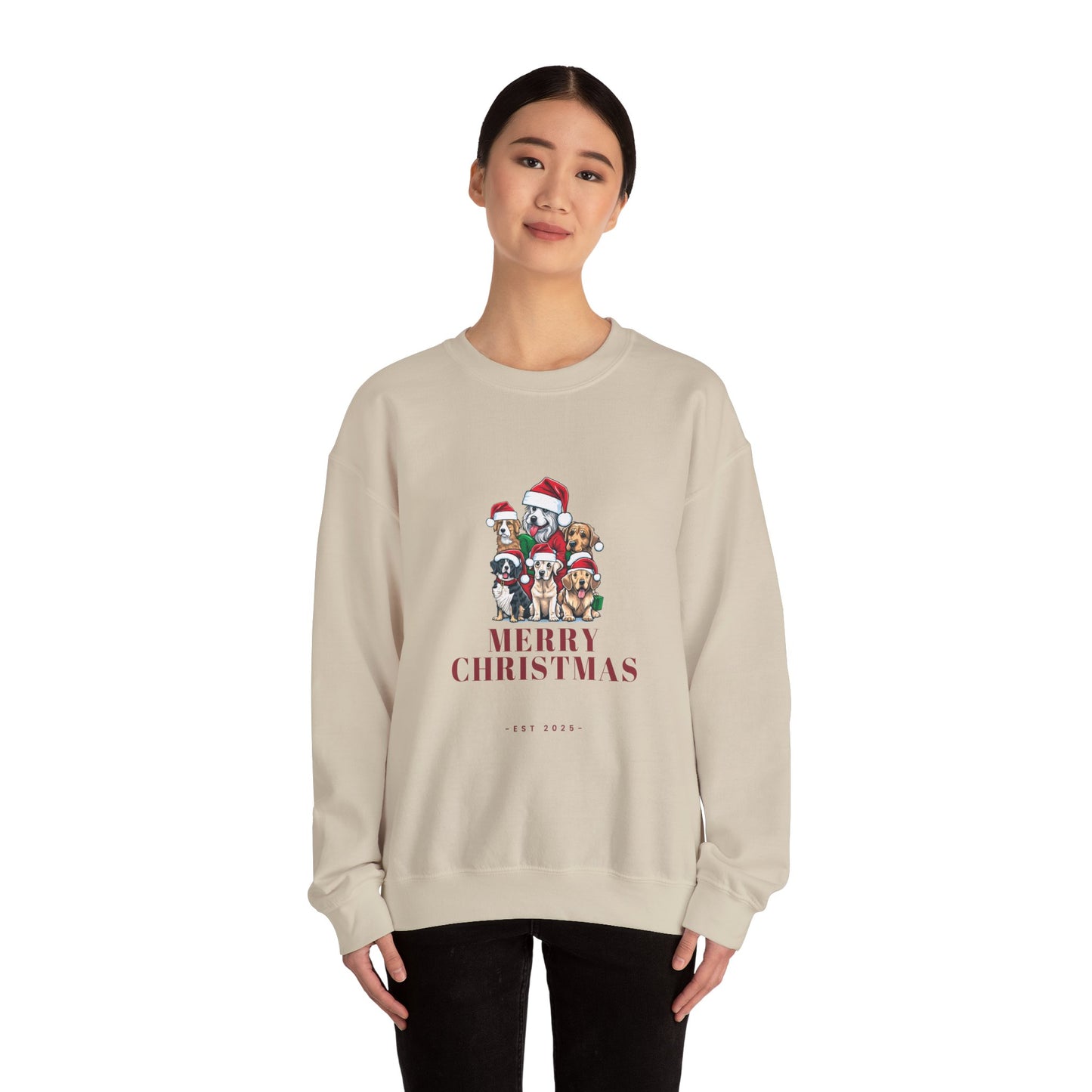 Merry Christmas, Dogs - Unisex Heavy Blend™ Crewneck Sweatshirt