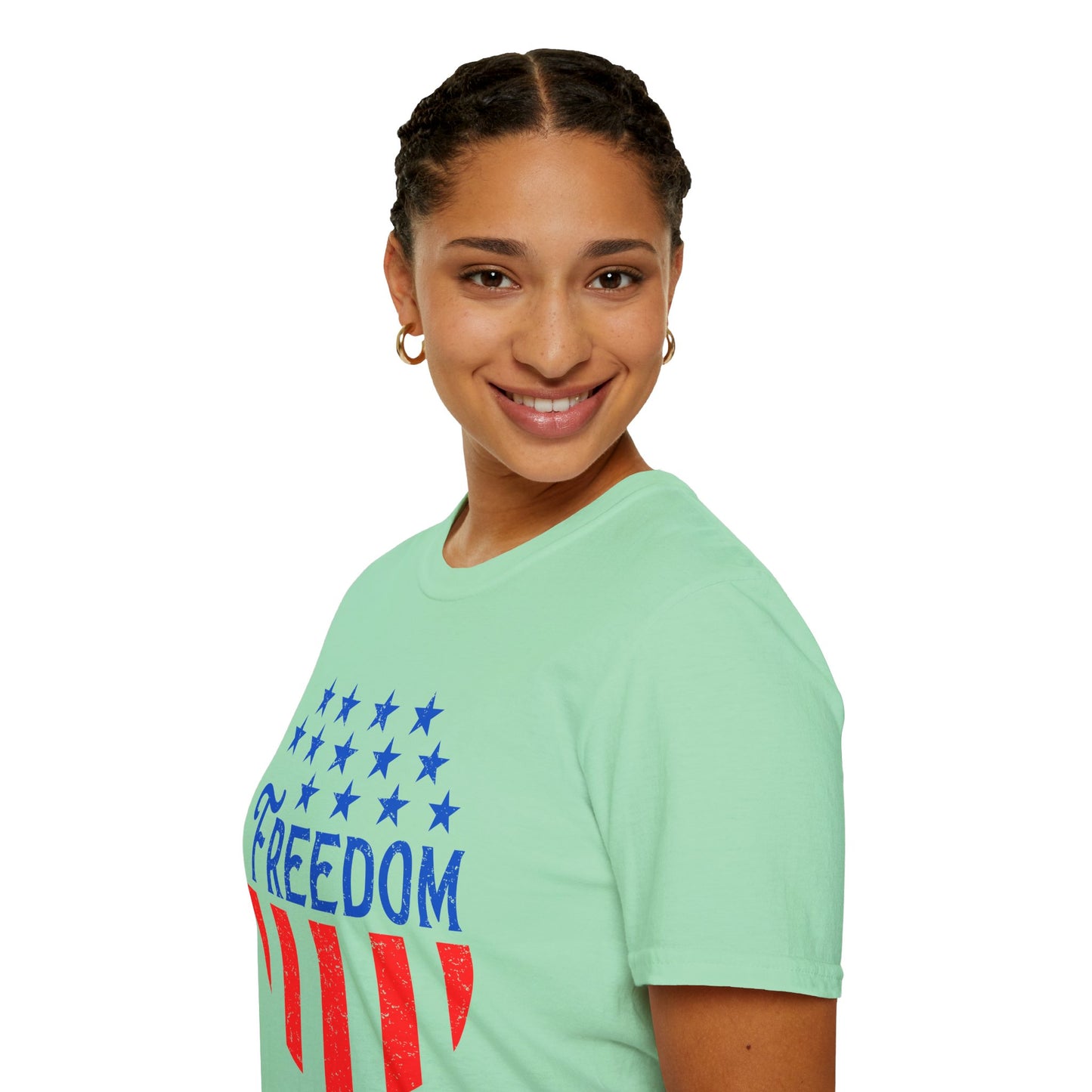 American Freedom Unisex T-Shirt - Patriot Tee, July 4th Celebration, Memorial Day Outfit, Independence Day Gift, Vintage Style Shirt - 13734
