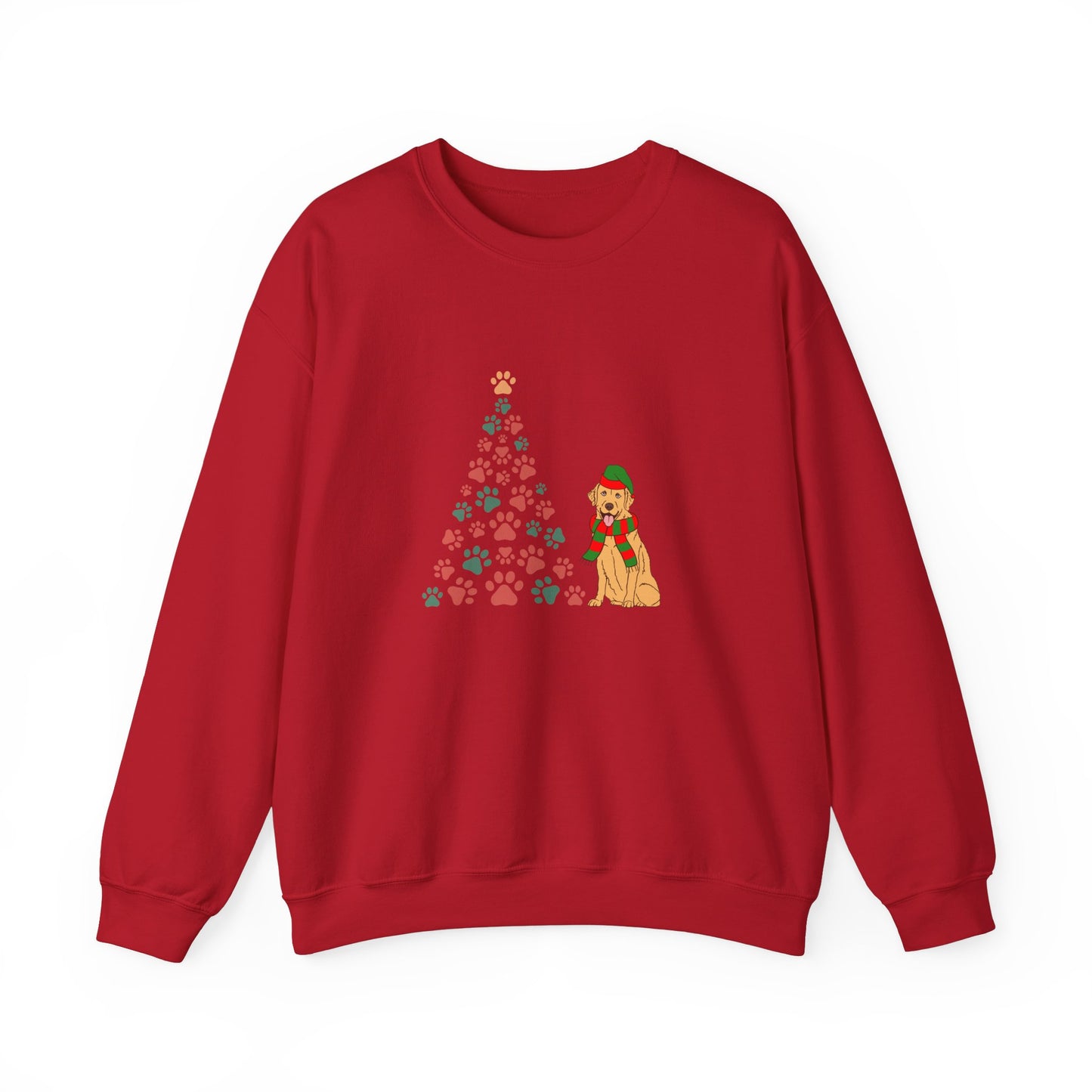 Christmas Tree & Dog - Unisex Heavy Blend™ Crewneck Sweatshirt -10239