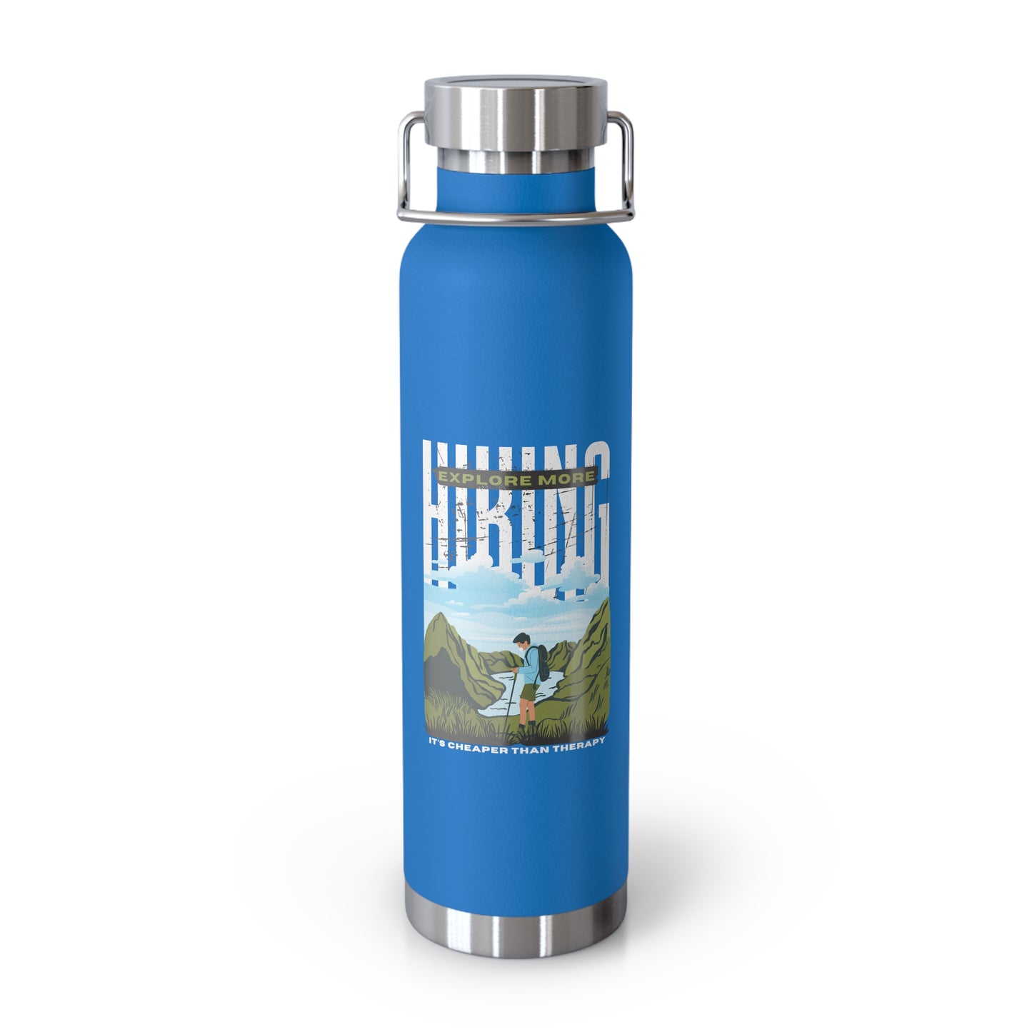 Explore Mode, Hiking - Copper Vacuum Insulated Bottle, 22oz - 10748