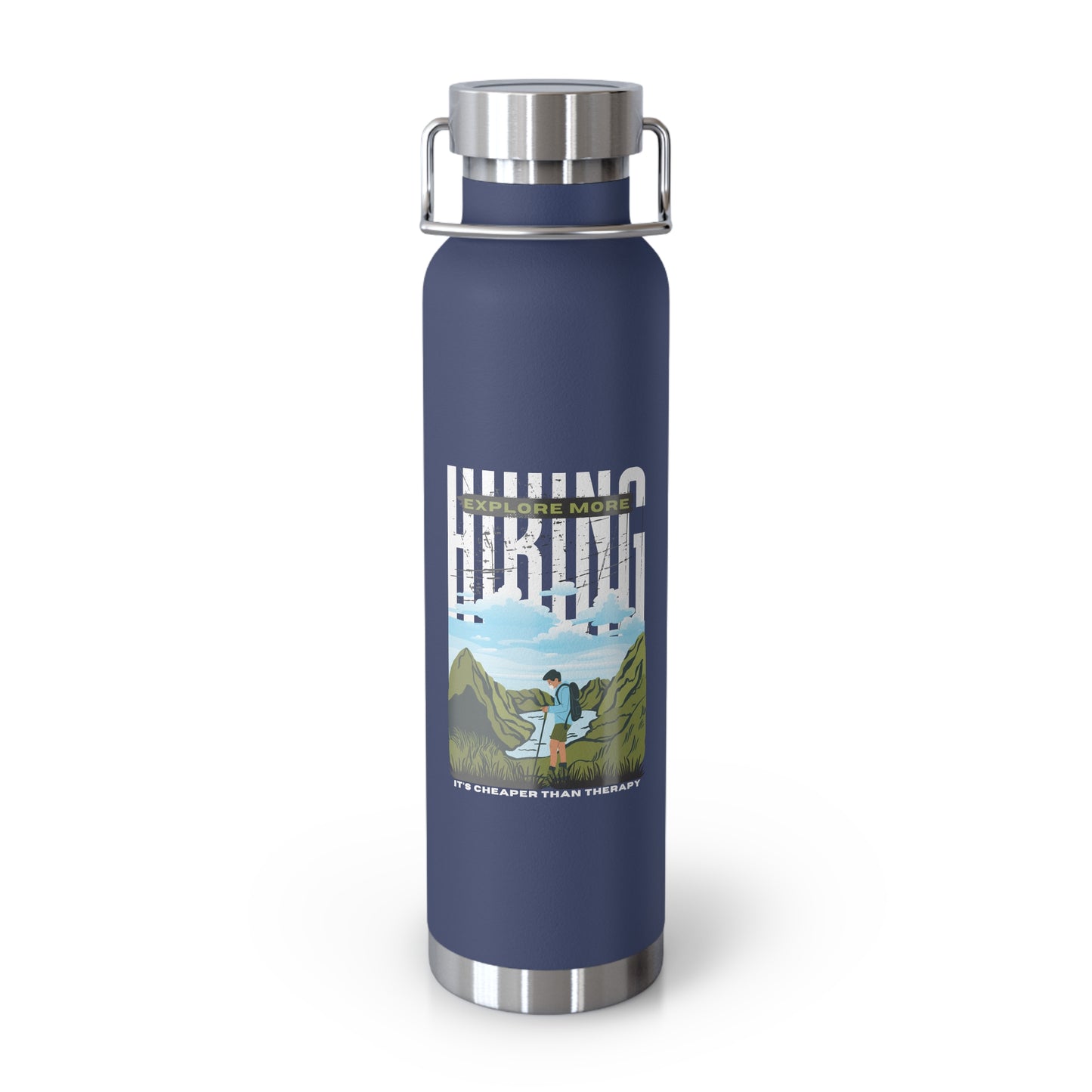 Explore Mode, Hiking - Copper Vacuum Insulated Bottle, 22oz - 10748