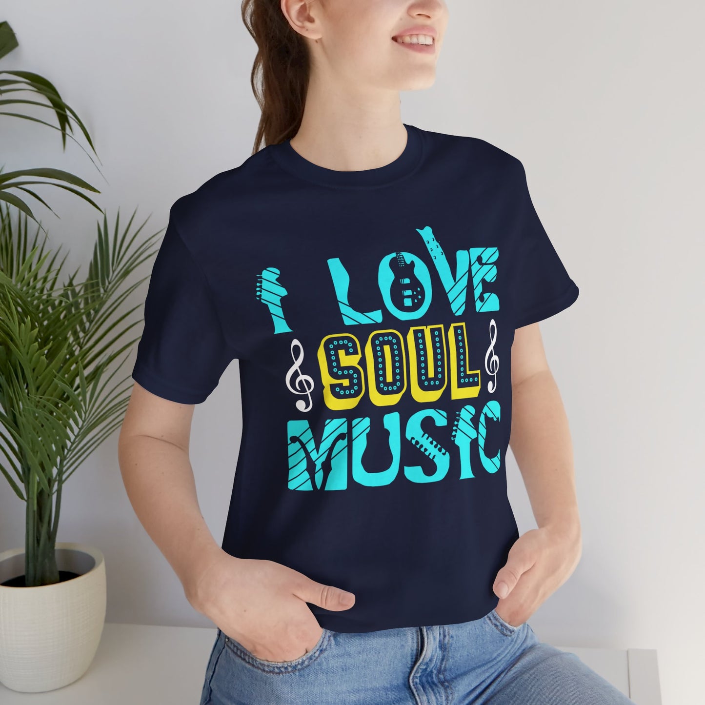 I Love Soul Music - Unisex Jersey Short Sleeve Tee