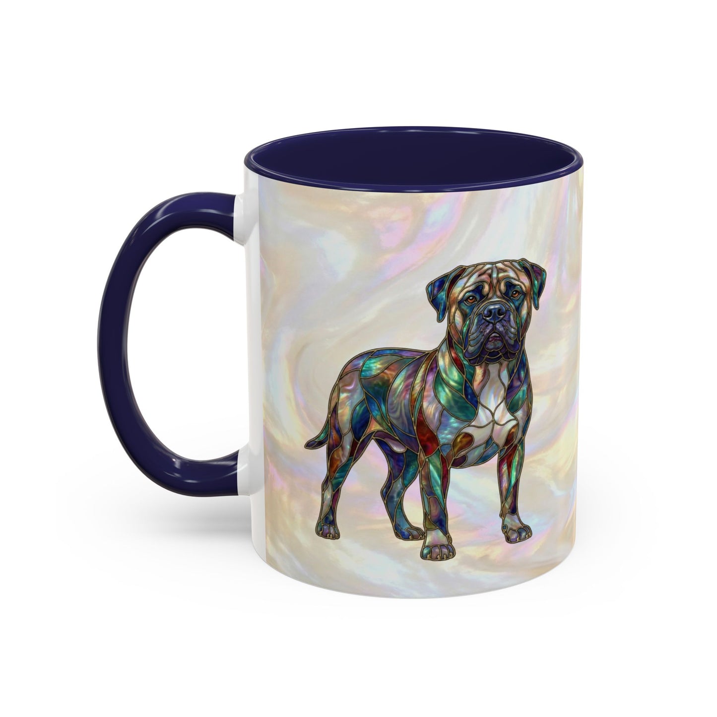 Bull Mastiff Accent Coffee Mug -Stained Glass Style (11/15oz) 14622