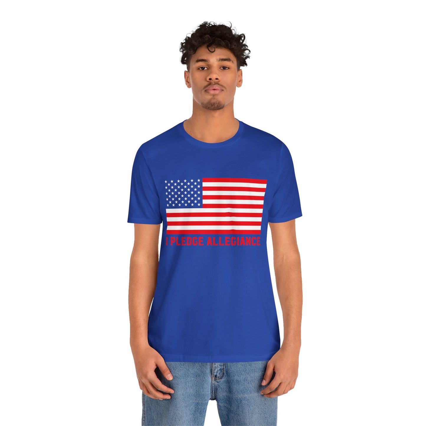 Patriotic Pledge Tee, Unisex T-Shirt for Celebrating Freedom, Independence Day Shirt Gift for Patriots - 13697