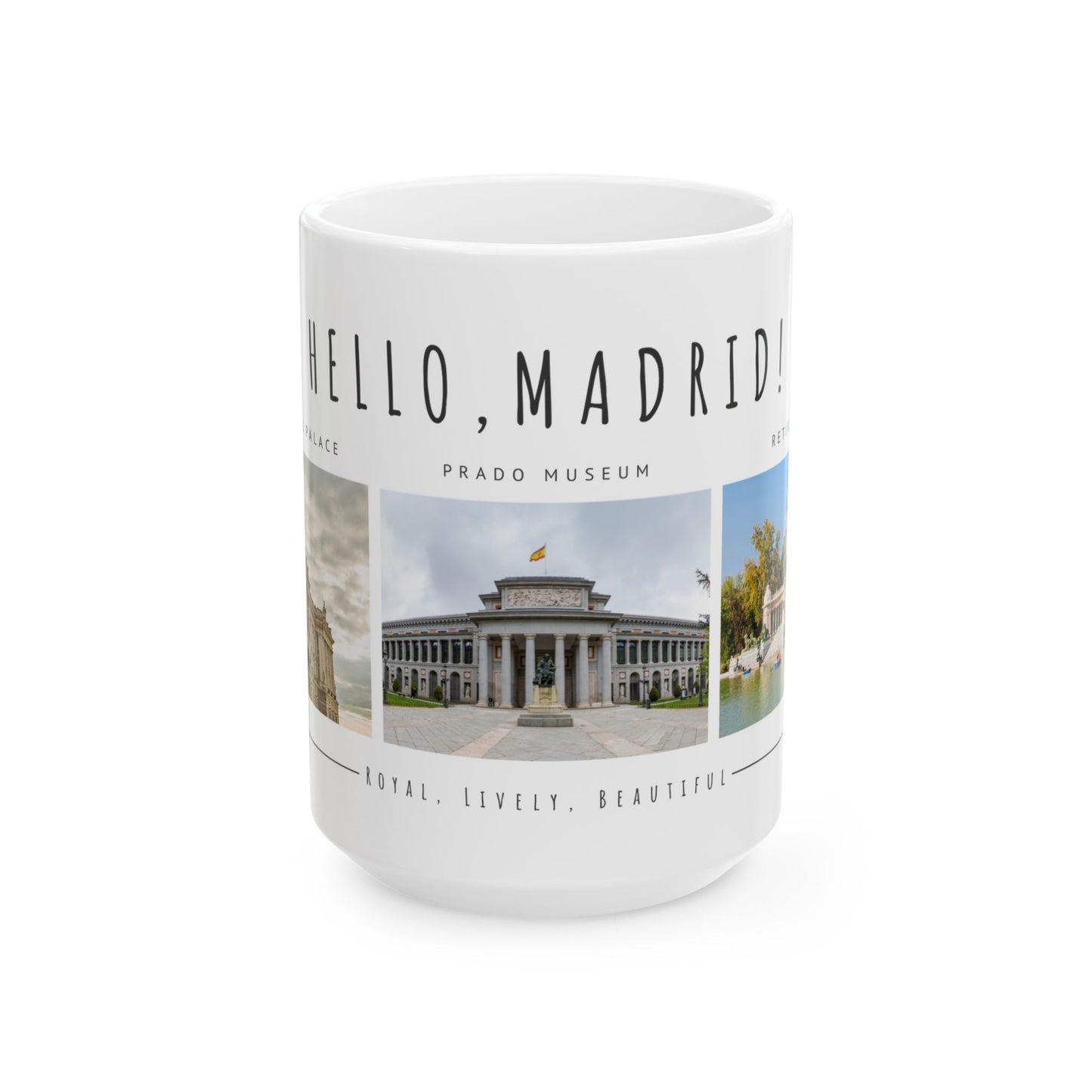 Hello Madrid Ceramic Mug - 11oz & 15oz - Perfect for Travel Lovers - 12027