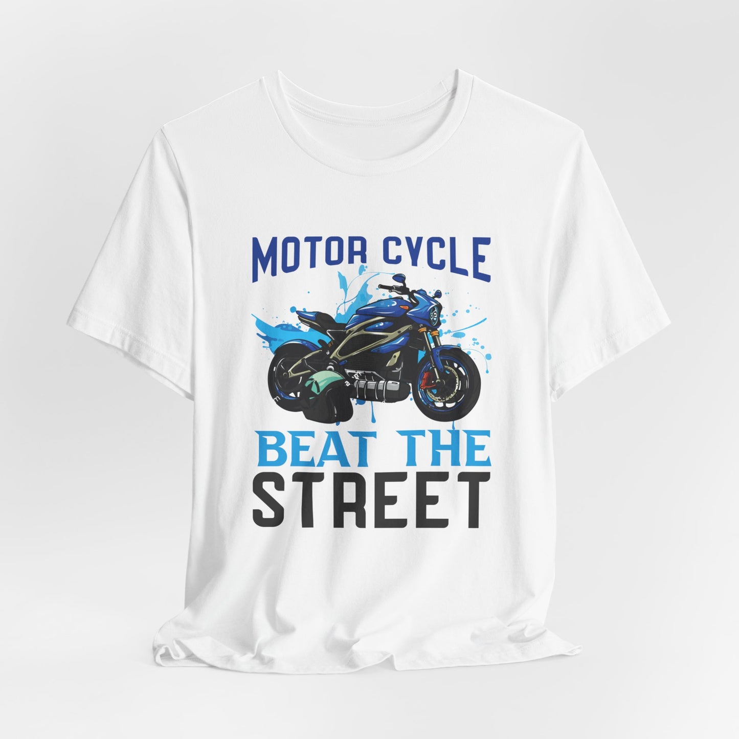 Motorcycle, Beat The Street - Unisex Jersey Short Sleeve Tee