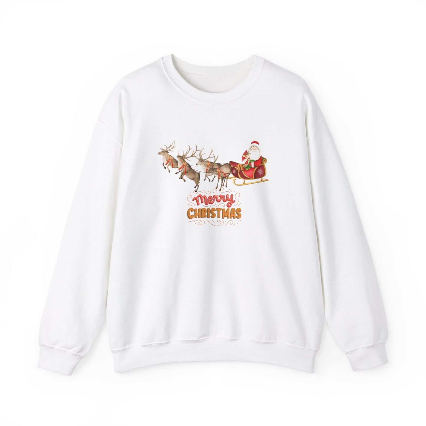 Santa & Reindeers - Unisex Heavy Blend™ Crewneck Sweatshirt - 10011