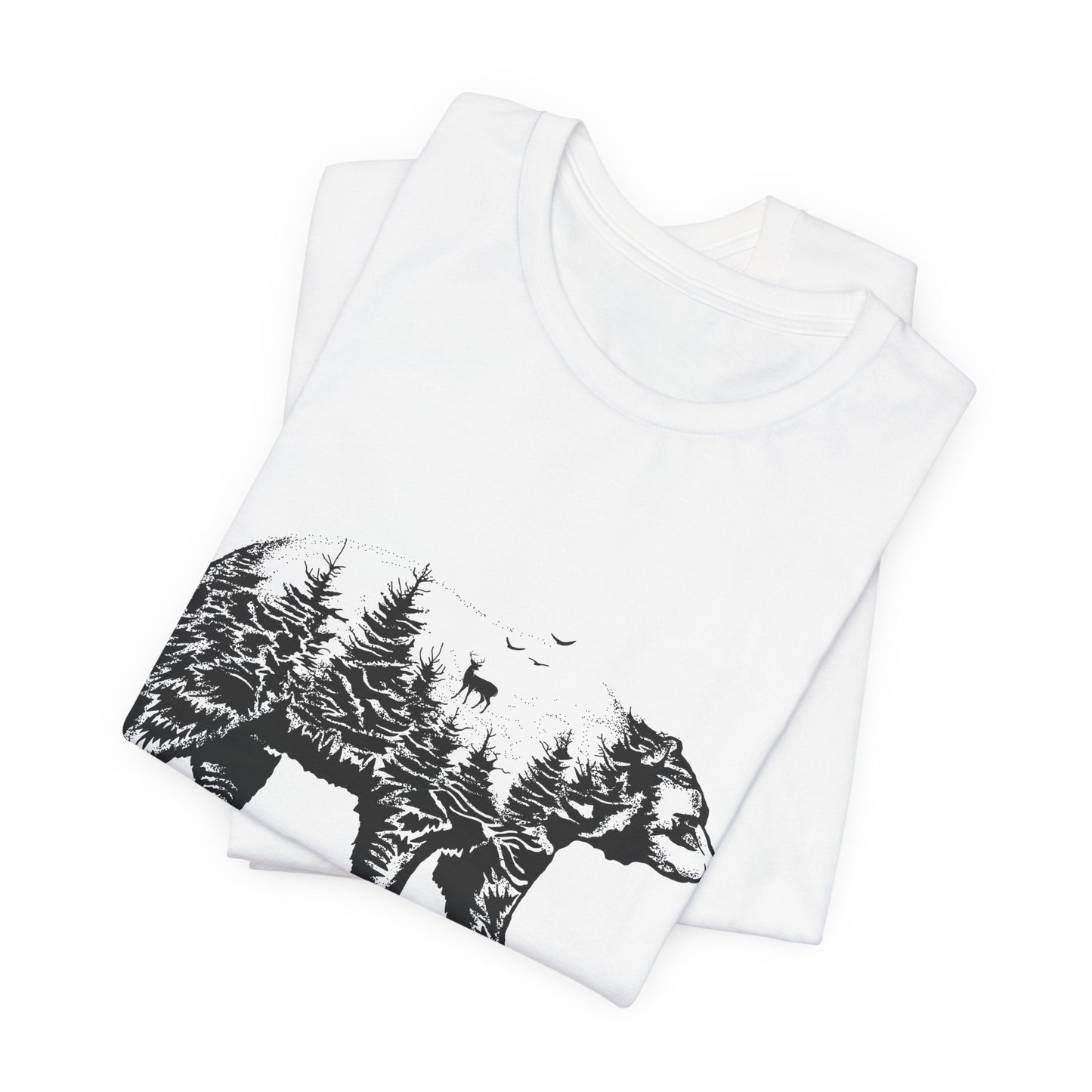 Camping: Bear - Unisex Jersey Short Sleeve Tee