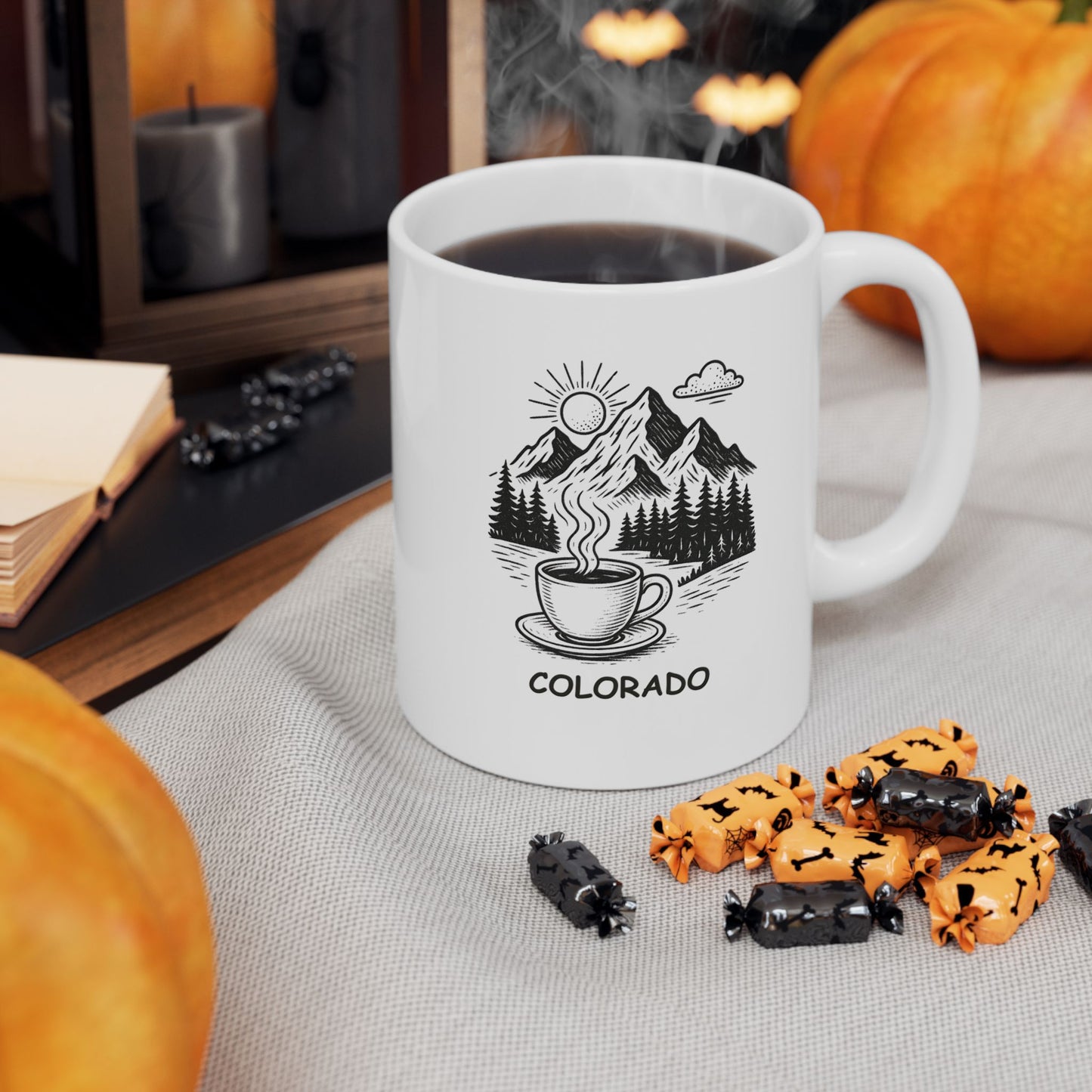 "In Colorado, the only thing we take seriously is our coffee and our mountains." Ceramic Mug - 13464