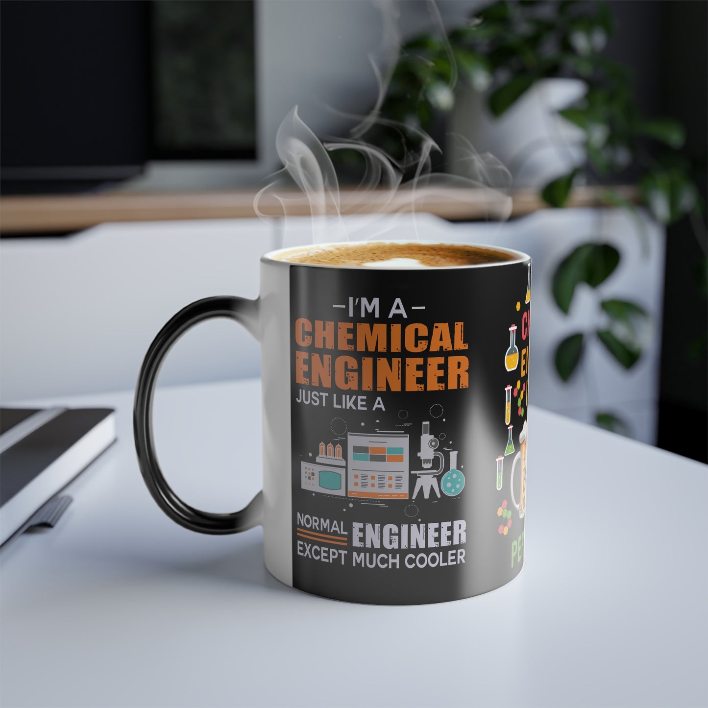 Chemical Engineer: I Drink Periodically - Color Morphing Mug, 11oz