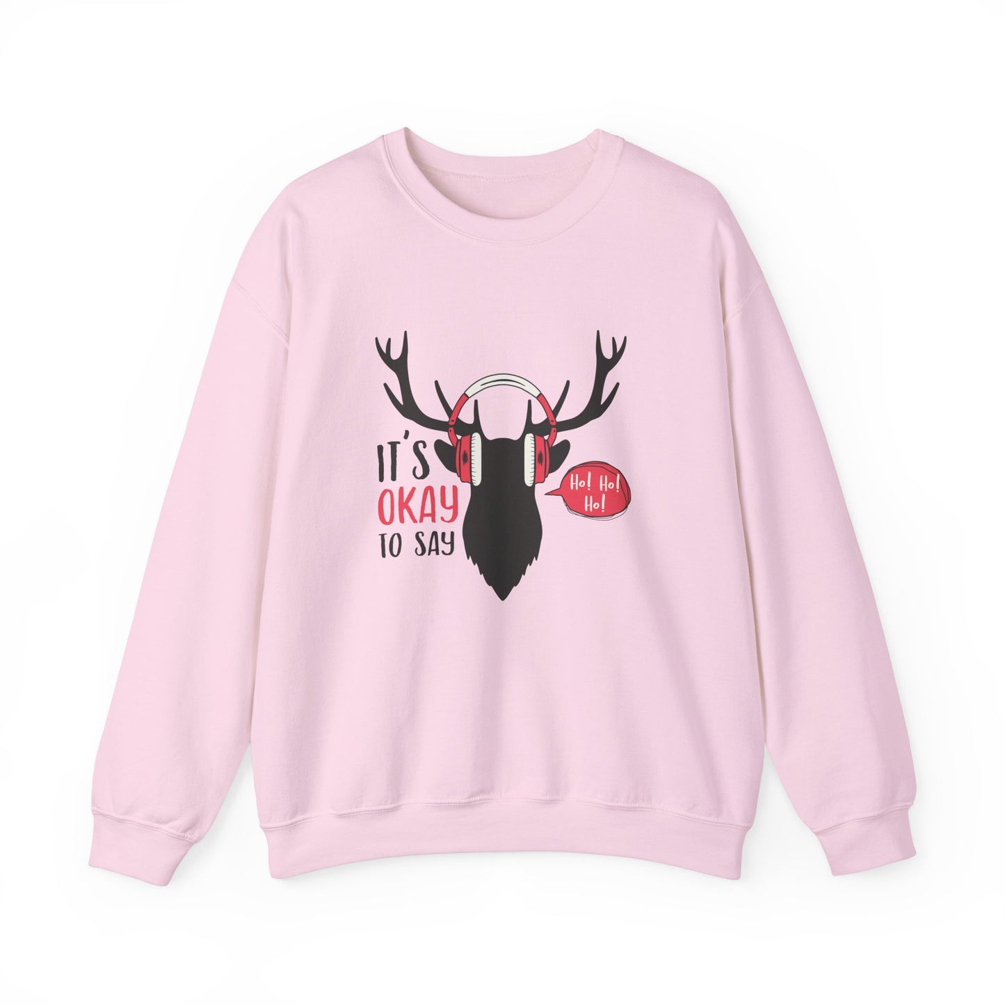 It's Ok To Say Ho Ho! - Unisex Heavy Blend™ Crewneck Sweatshirt