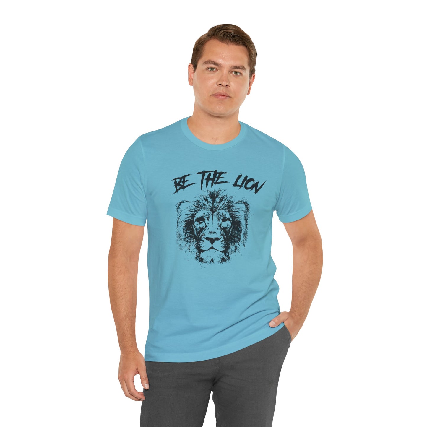 Gym: Be The Lion - Unisex Jersey Short Sleeve Tee