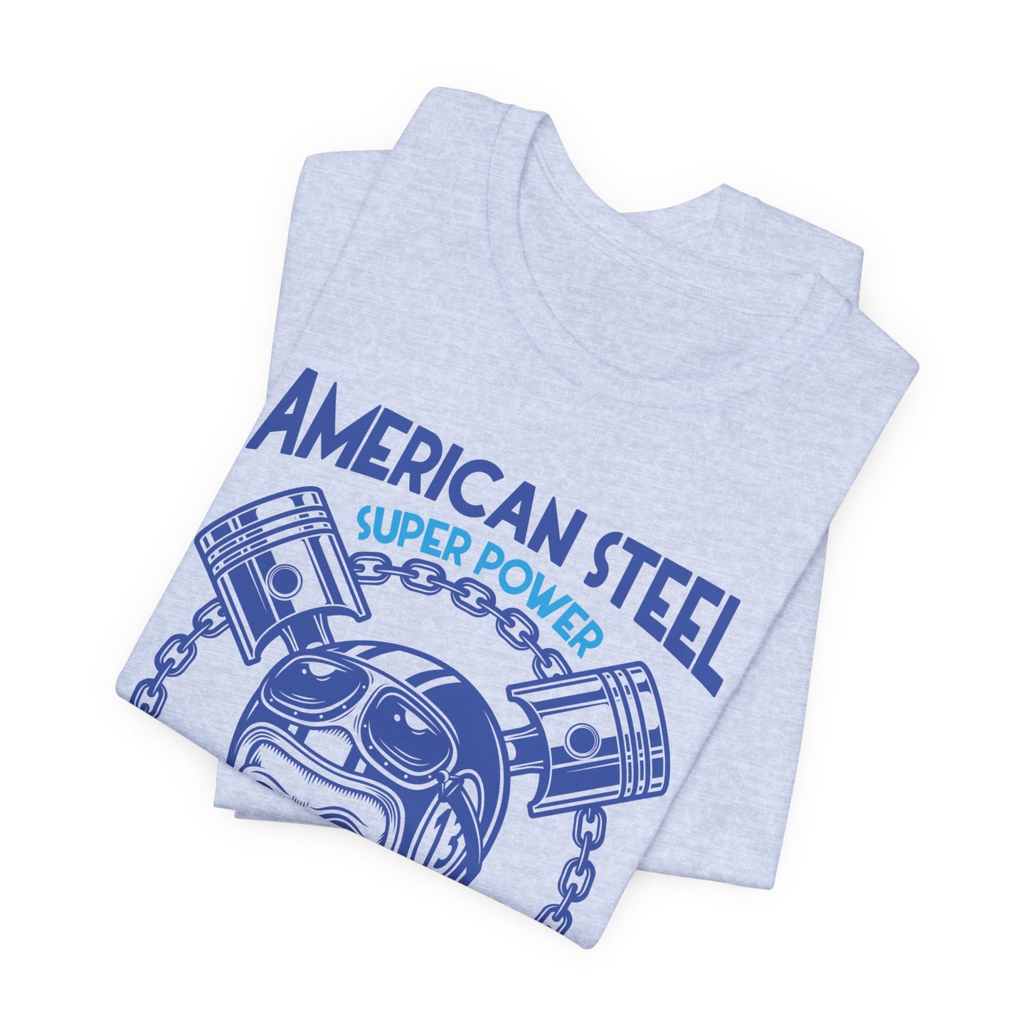American Steel, Super Power On The Road - Unisex Jersey Short Sleeve Tee - 13557