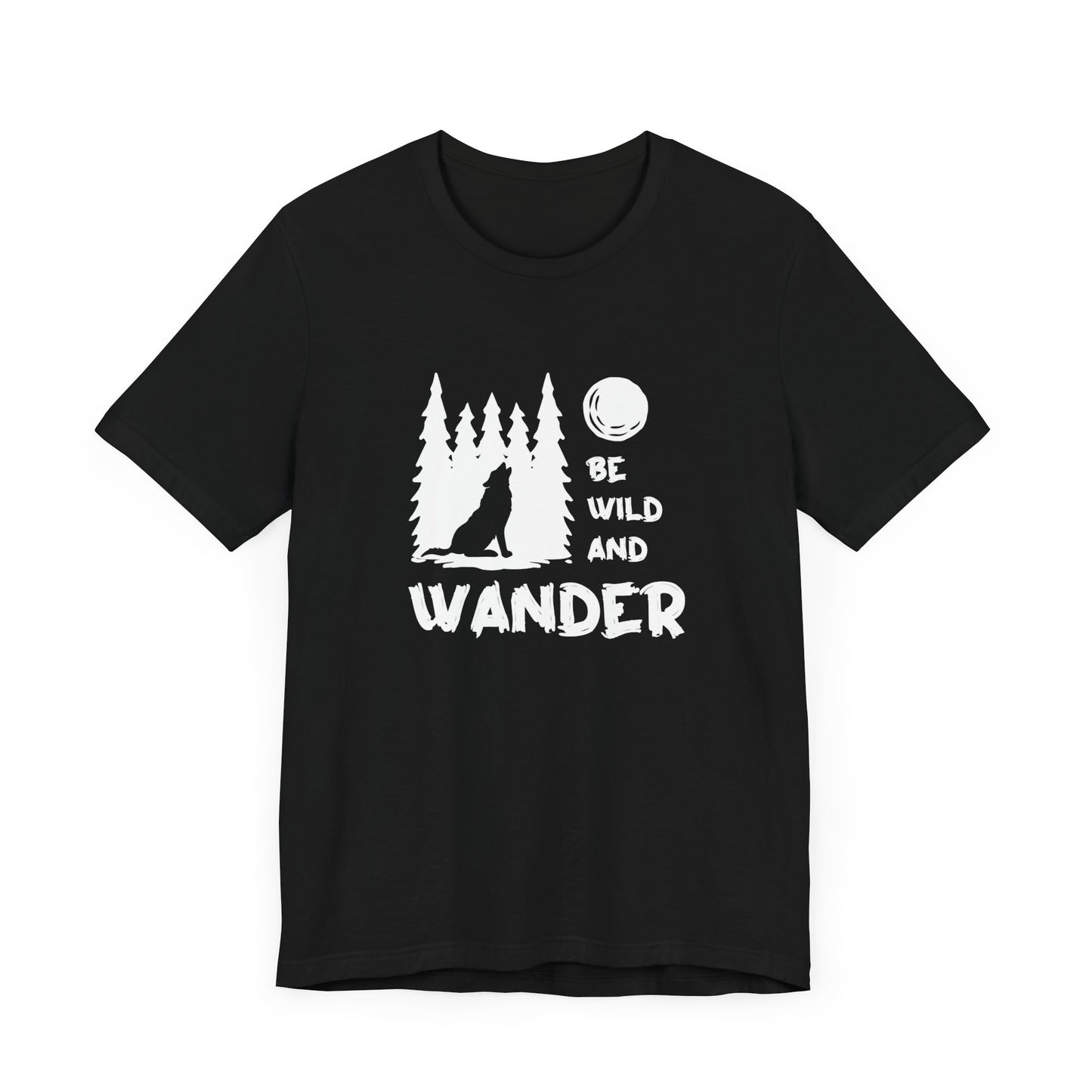 Camping: Be Wild & Wander - Unisex Jersey Short Sleeve Tee