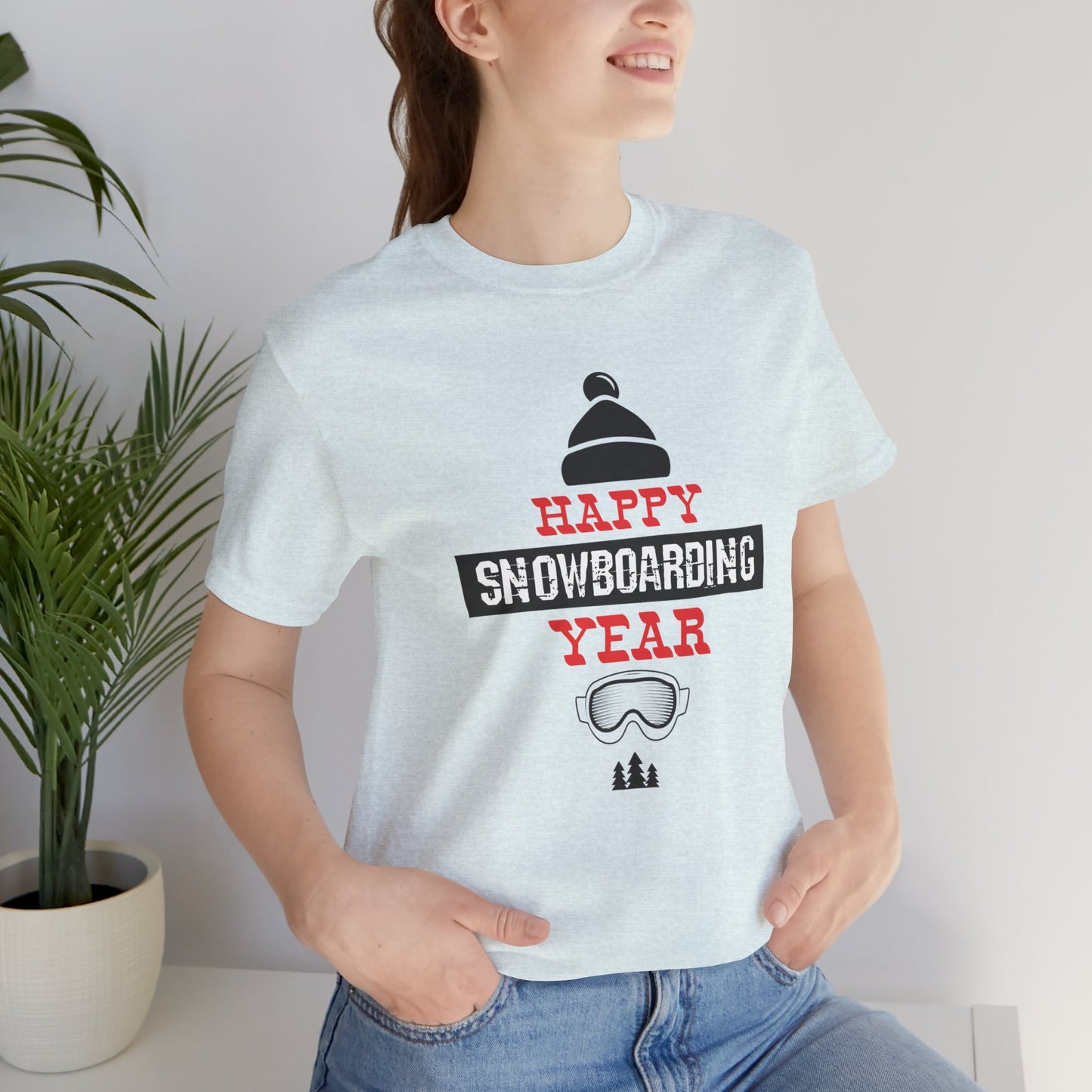 Happy Snowboarding Year - Unisex Jersey Short Sleeve Tee