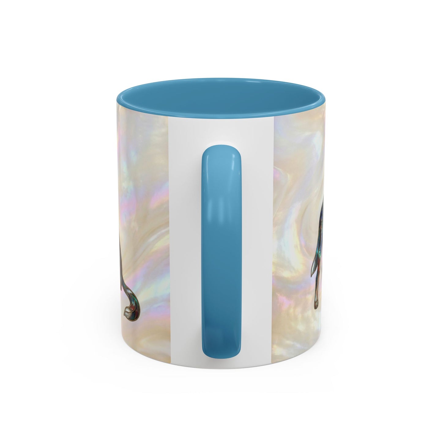 Australian Cattle Dog Accent Mug — Stained Glass Design (11/15oz) - 14613