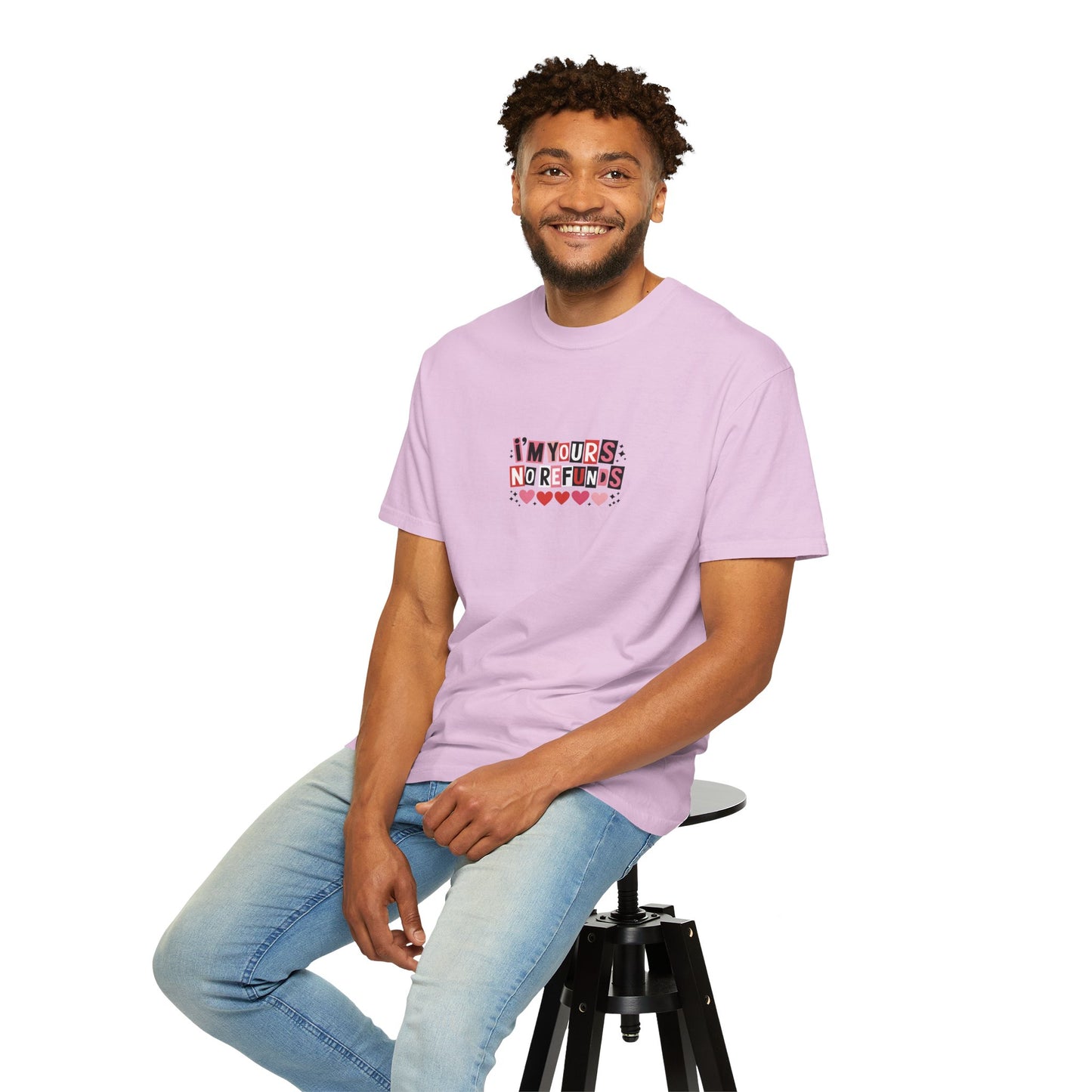 Valentine “I’m Yours, No Refunds” Graphic T-Shirt - 14732