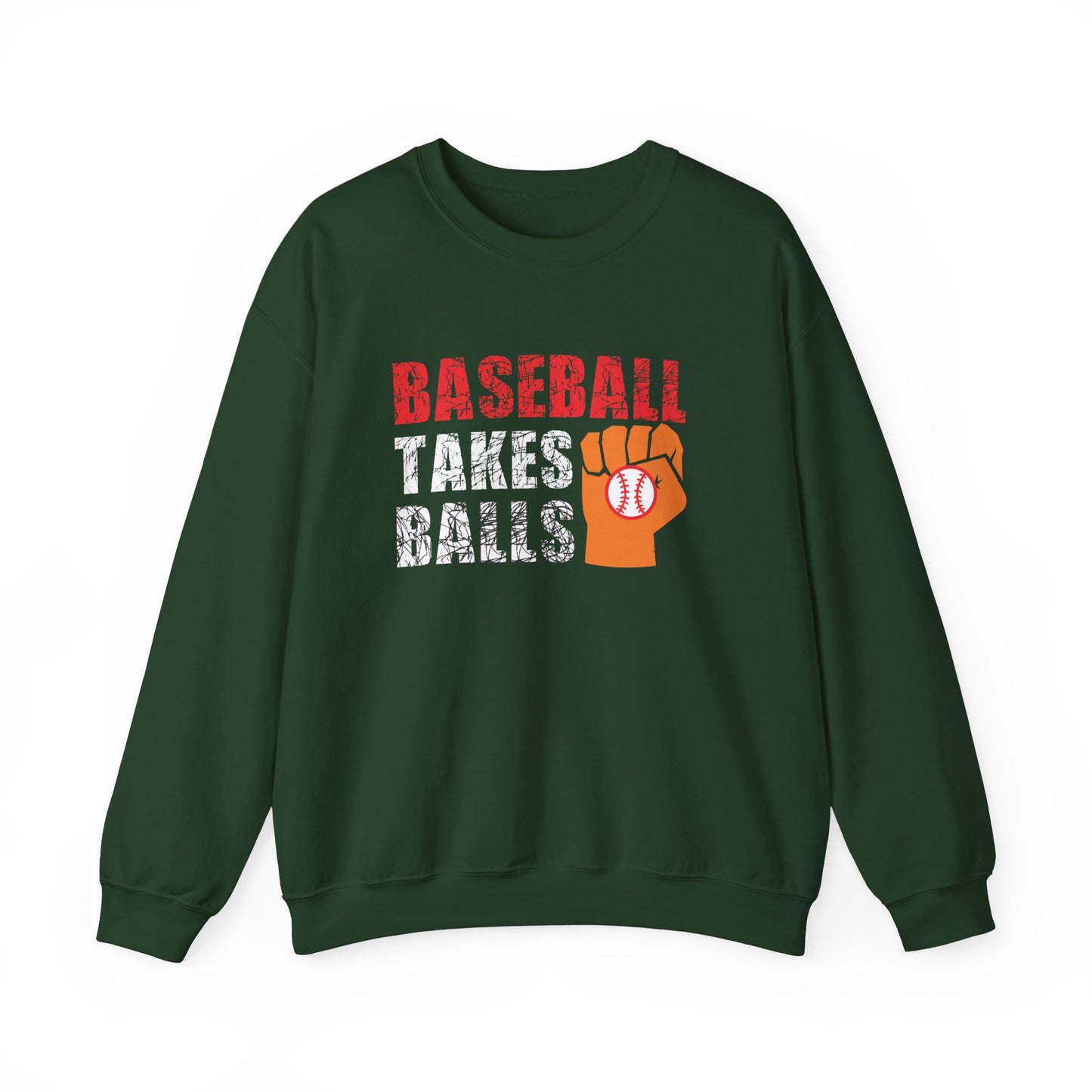 Baseball Takes Balls - Unisex Heavy Blend™ Crewneck Sweatshirt