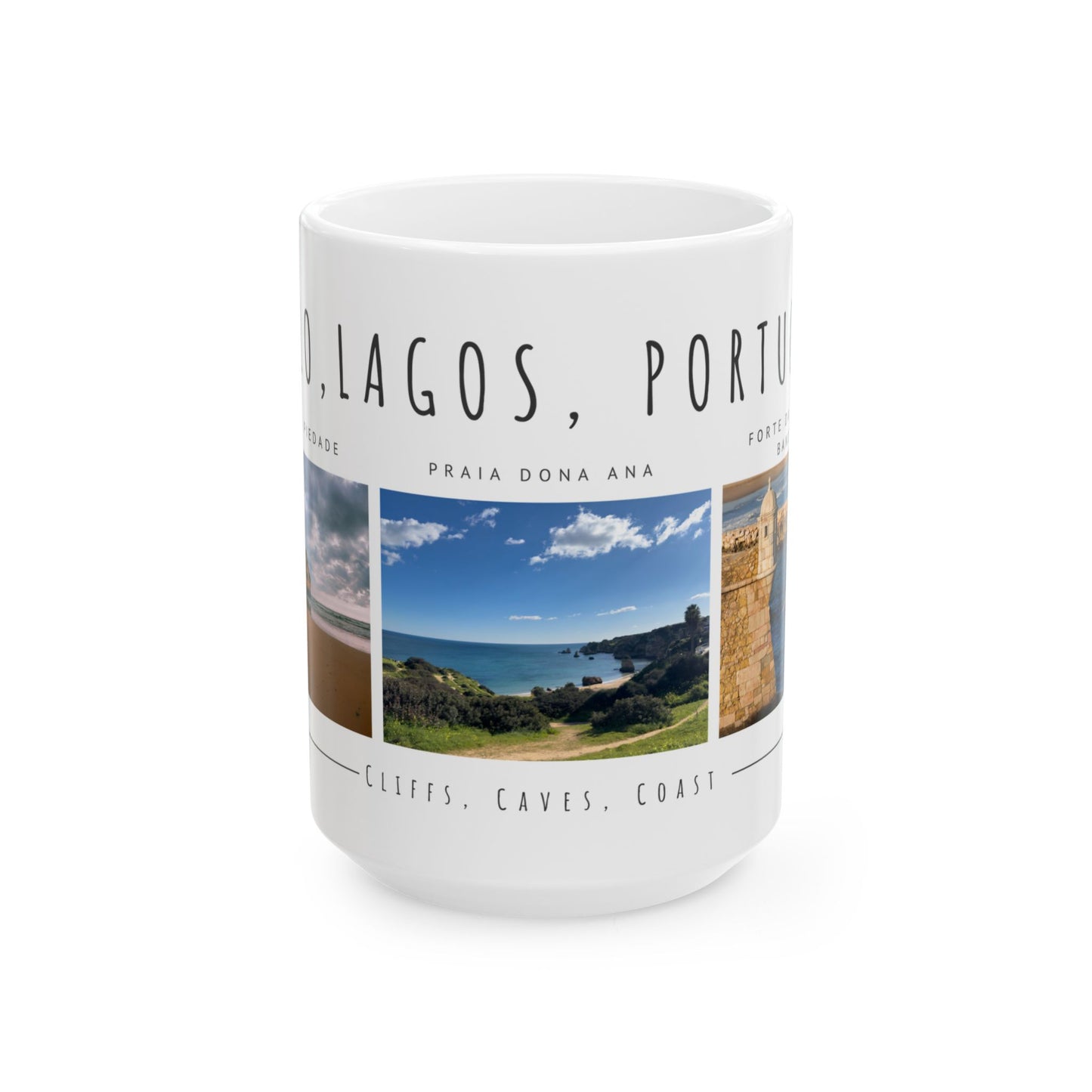 Hello, Lagos, Portugal Scenic Ceramic Mug - Perfect for Coffee Lovers - 12100