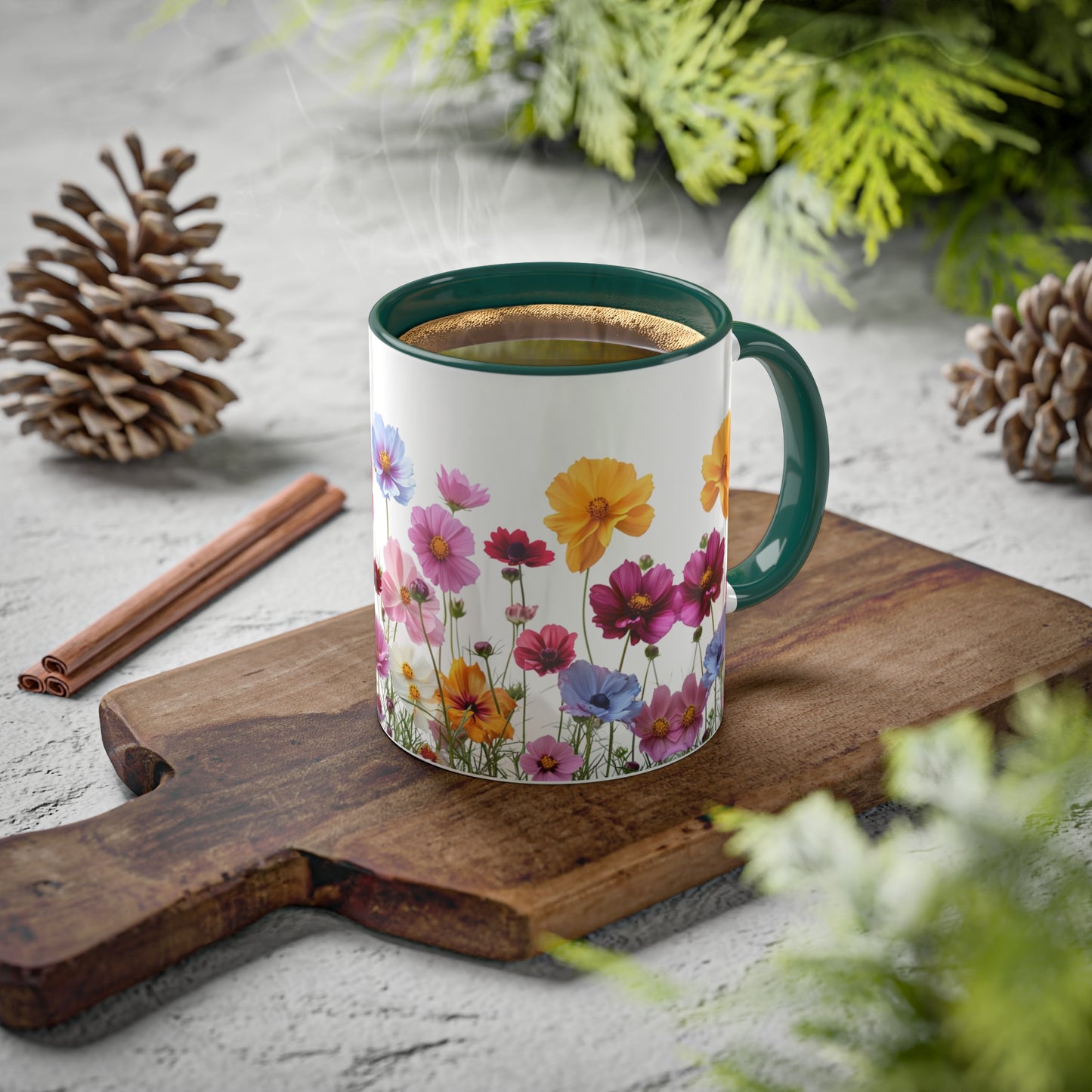 Bright Flowers - Colorful Mugs, 11oz