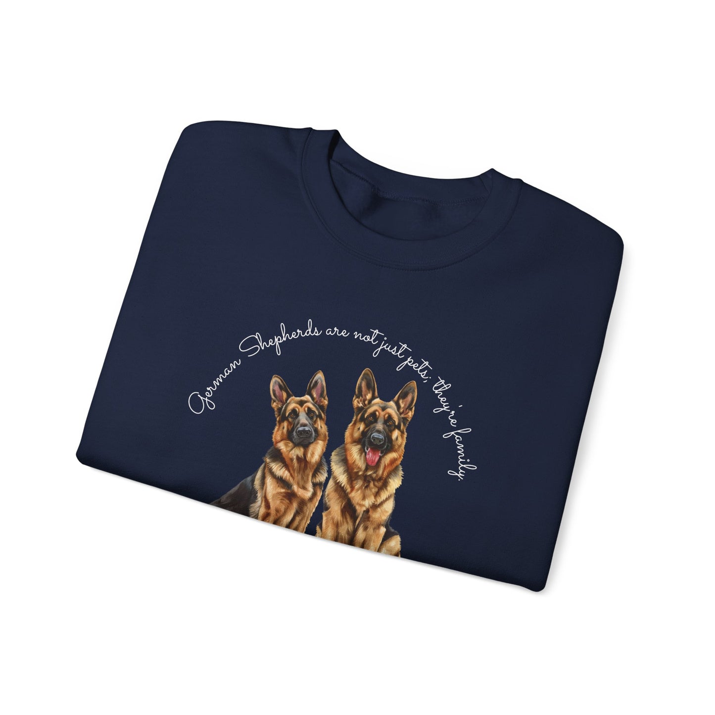 German Shepherds are not just pets; they're family - Unisex Heavy Blend™ Crewneck Sweatshirt