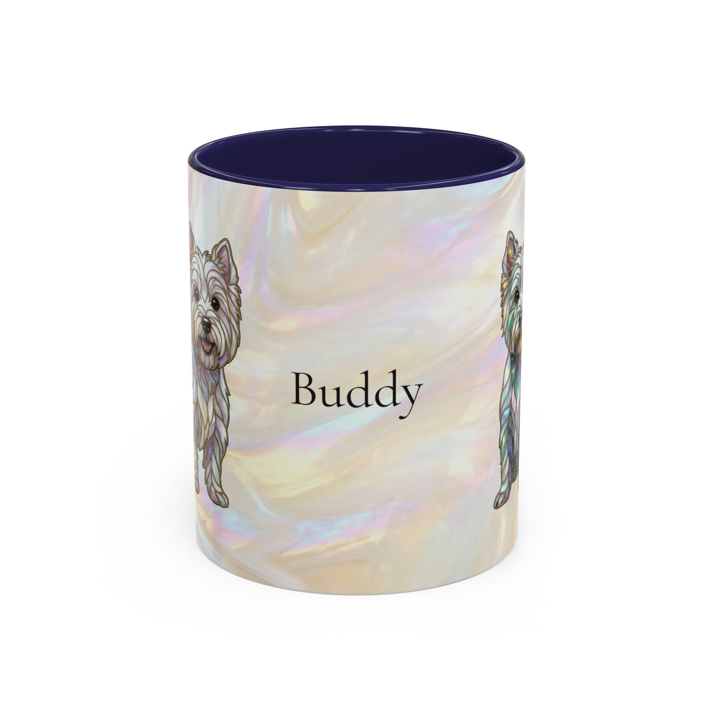 Westie Accent Coffee Mug – Stained Glass Design 11/15oz - 14650