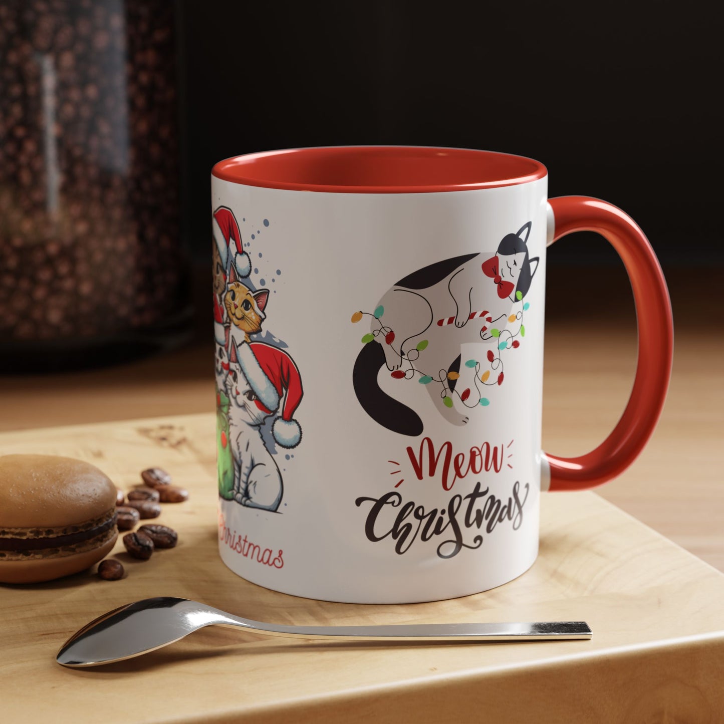 Meowy Christmas - Accent Coffee Mug (11, 15oz)