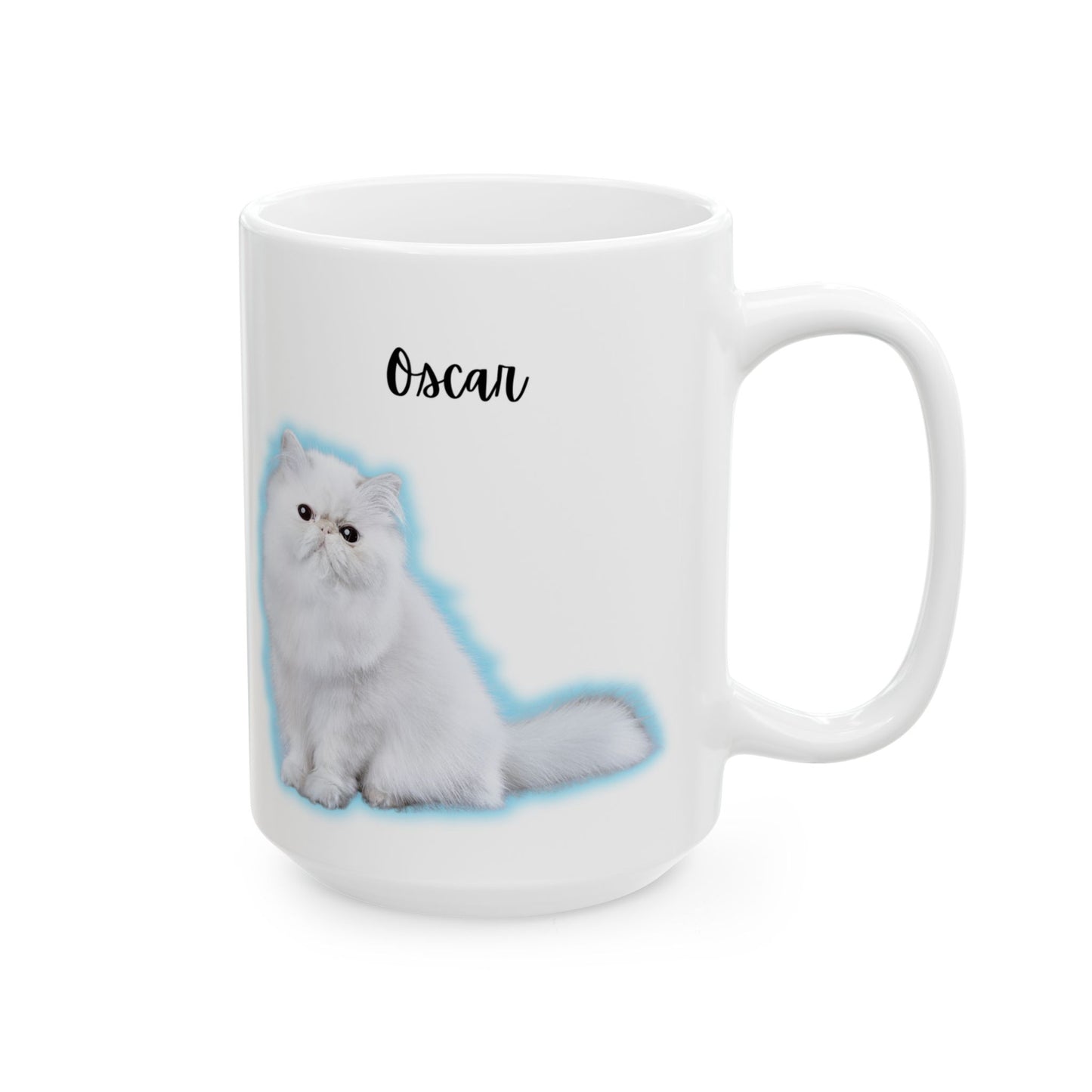 Cute Cat Ceramic Mug - Ideal Gift for Cat Lovers, Cozy Home Decor, Feline Themed Drinkware, Pet Lover's Gift, Fun Coffee Cup - 14208