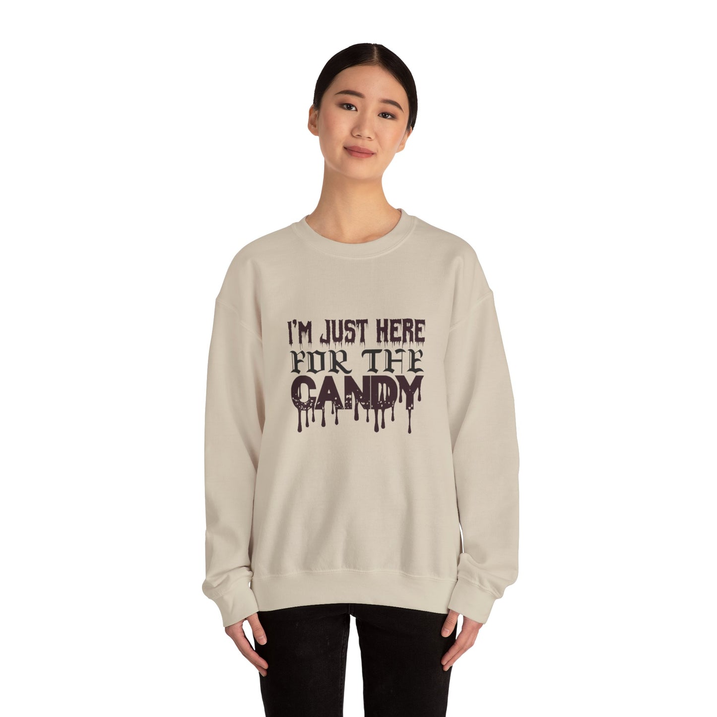 I'm Just Here For The Candy - Unisex Heavy Blend™ Crewneck Sweatshirt