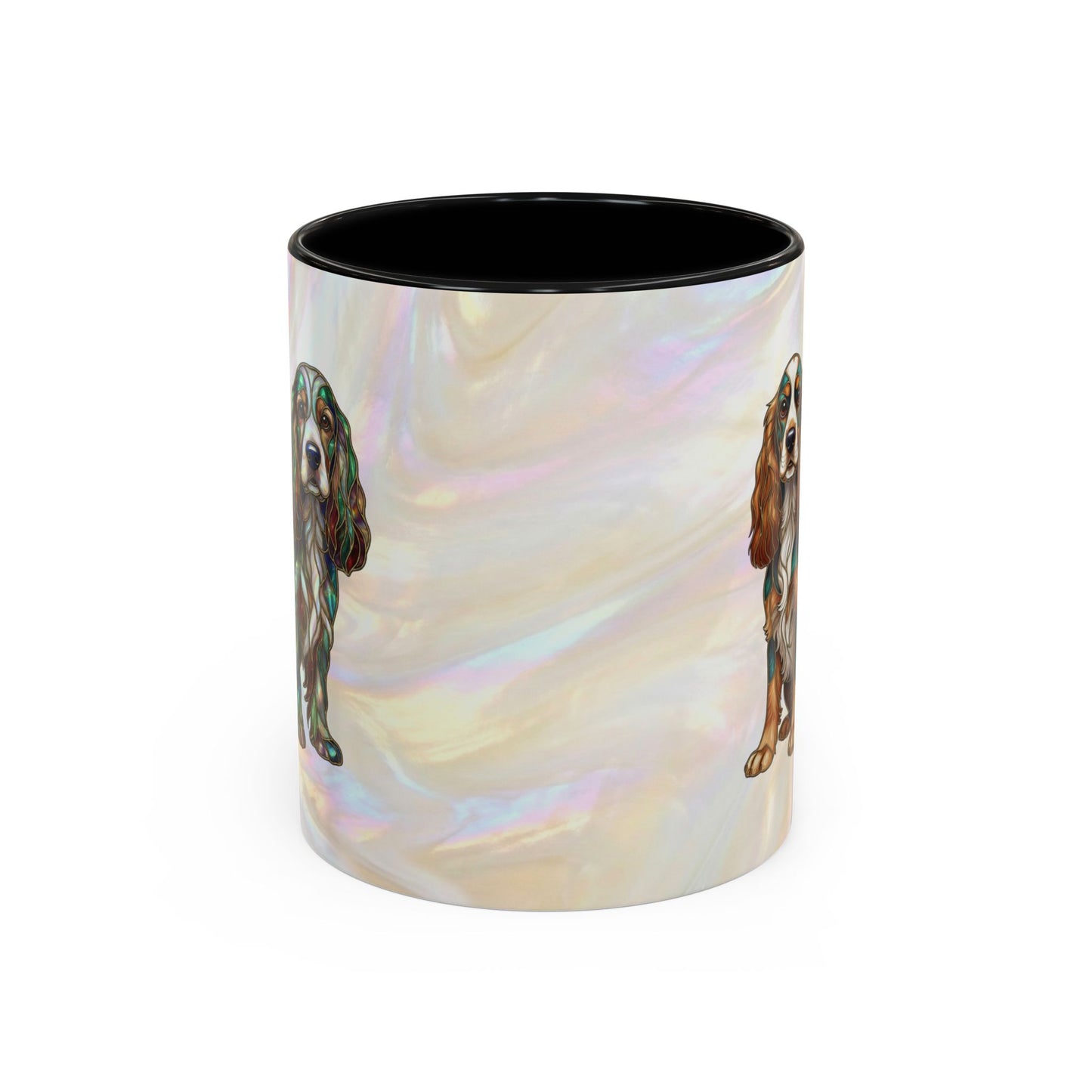 Cocker Spaniel Accent Coffee Mug -Stained Glass Style (11/15oz) - 14626