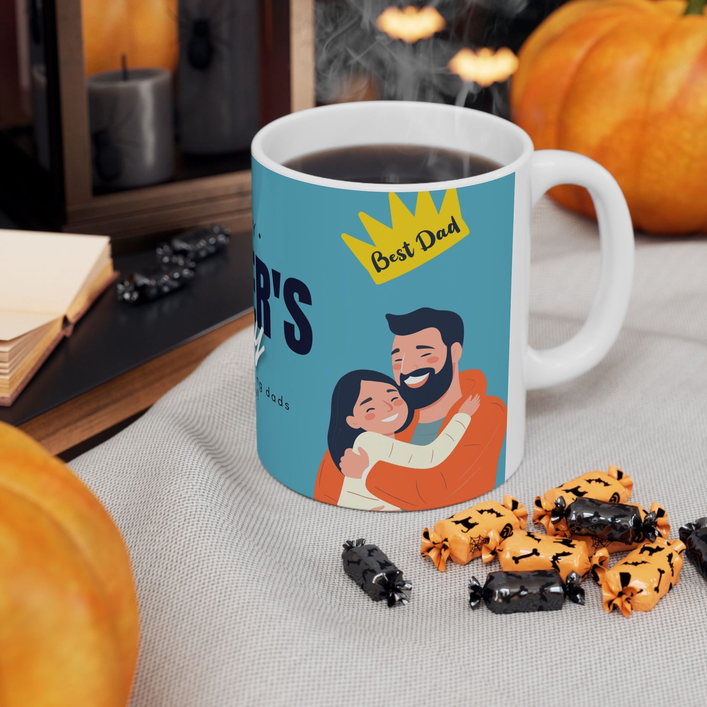 Happy Father's Day Ceramic Mug | Gift for Dads | Unique Coffee Cup | Best Dad Award Mug | Father's Day Present - 14007
