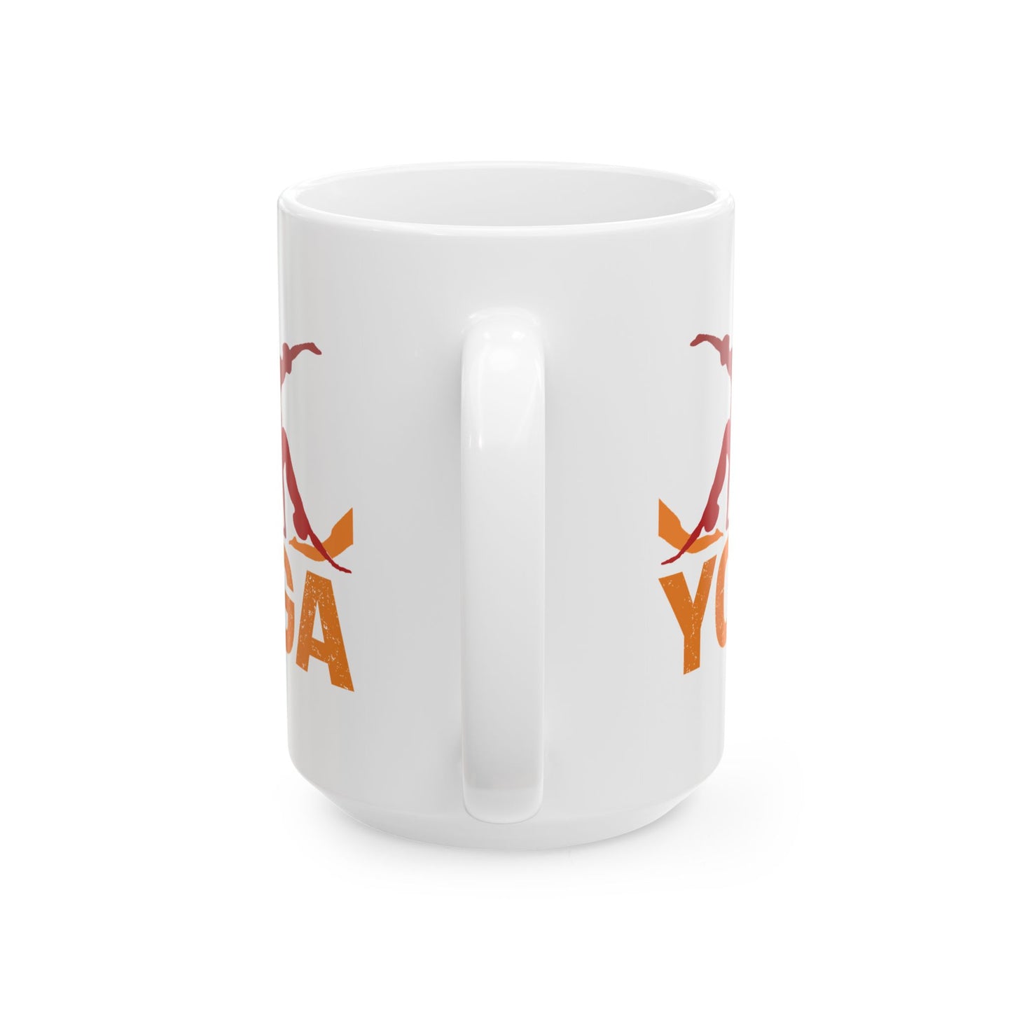 Yoga Ceramic Mug - Perfect for Mindfulness Moments, Gift for Yogis, 11oz & 15oz - 13151