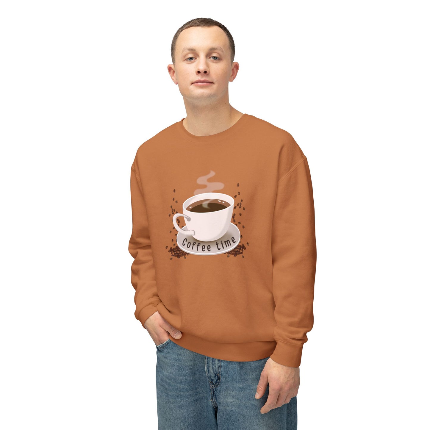 Coffee Time - Unisex Lightweight Crewneck Sweatshirt - 11289