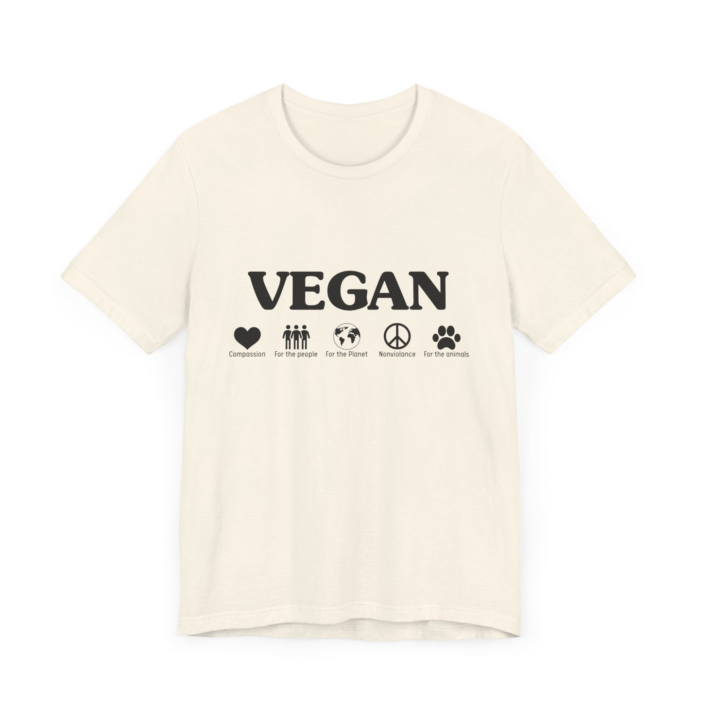 Vegan - Unisex Jersey Short Sleeve Tee