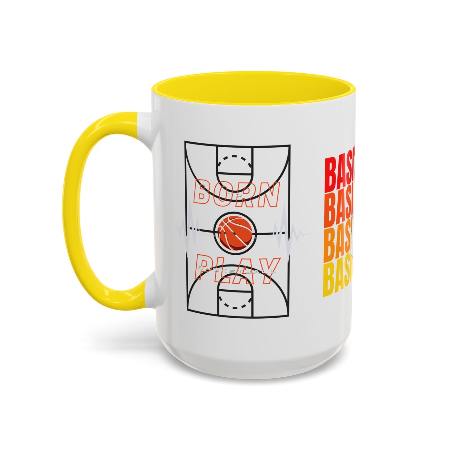 Basketball - Accent Coffee Mug (11, 15oz) - 10715