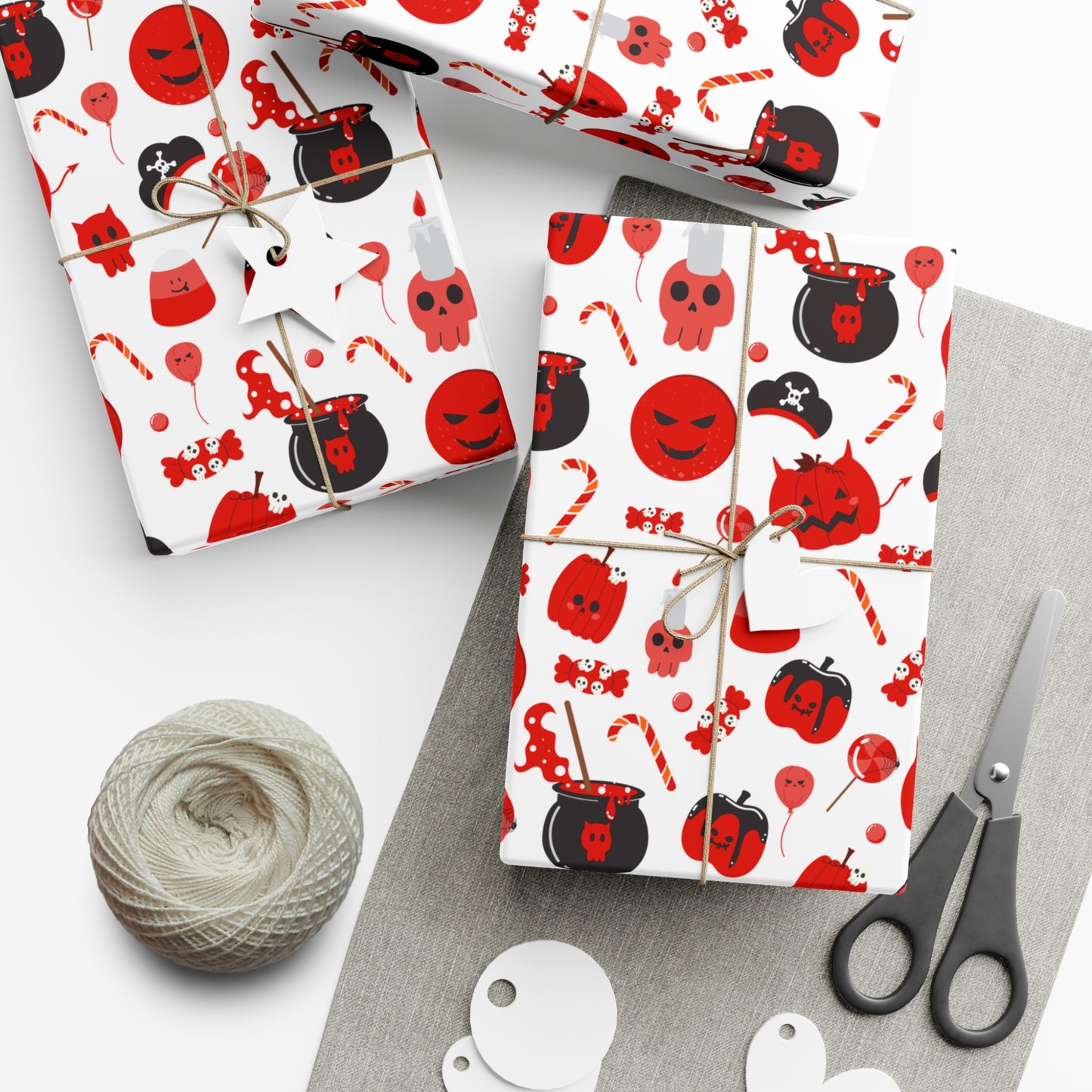 Red Halloween - Gift Wrap Papers