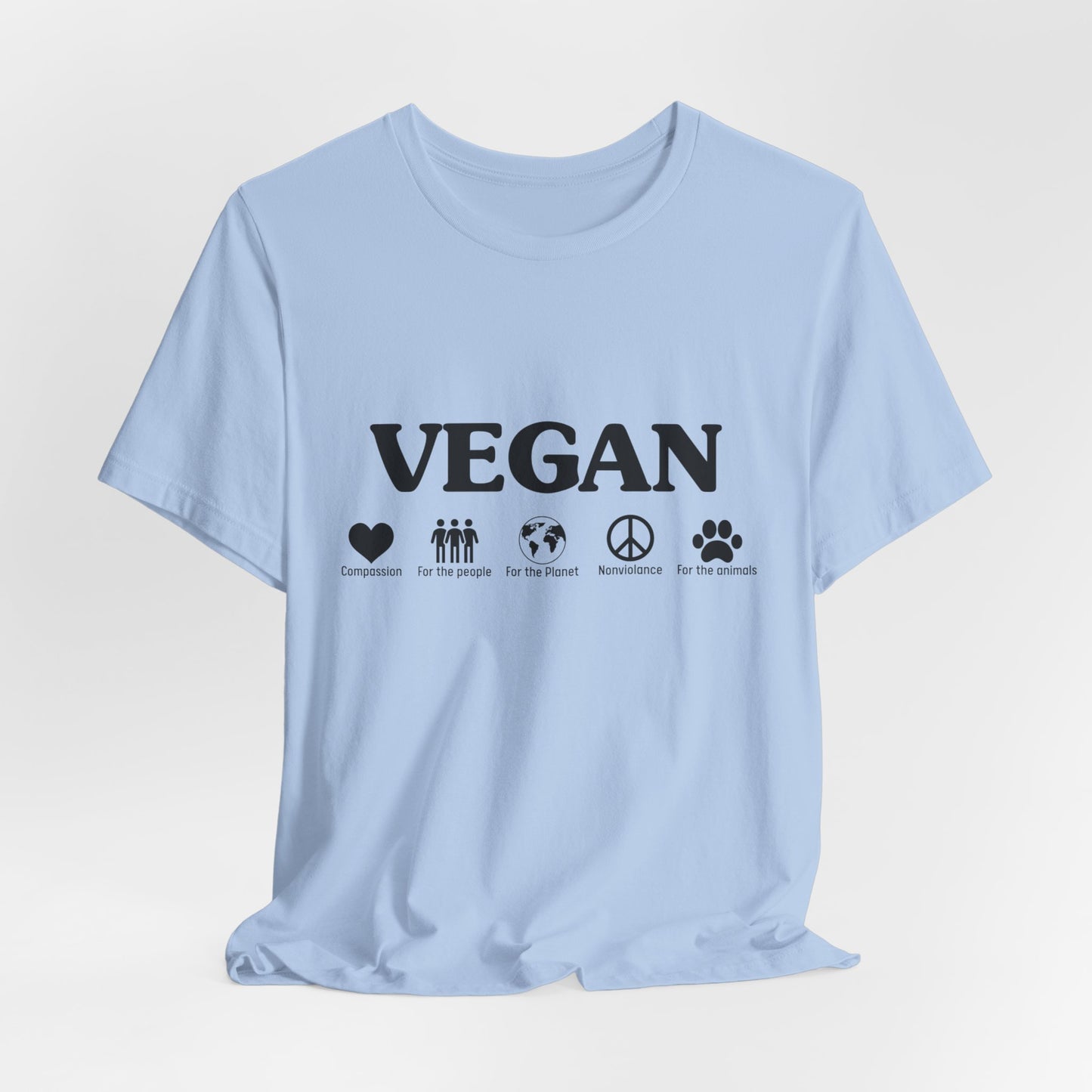 Vegan - Unisex Jersey Short Sleeve Tee