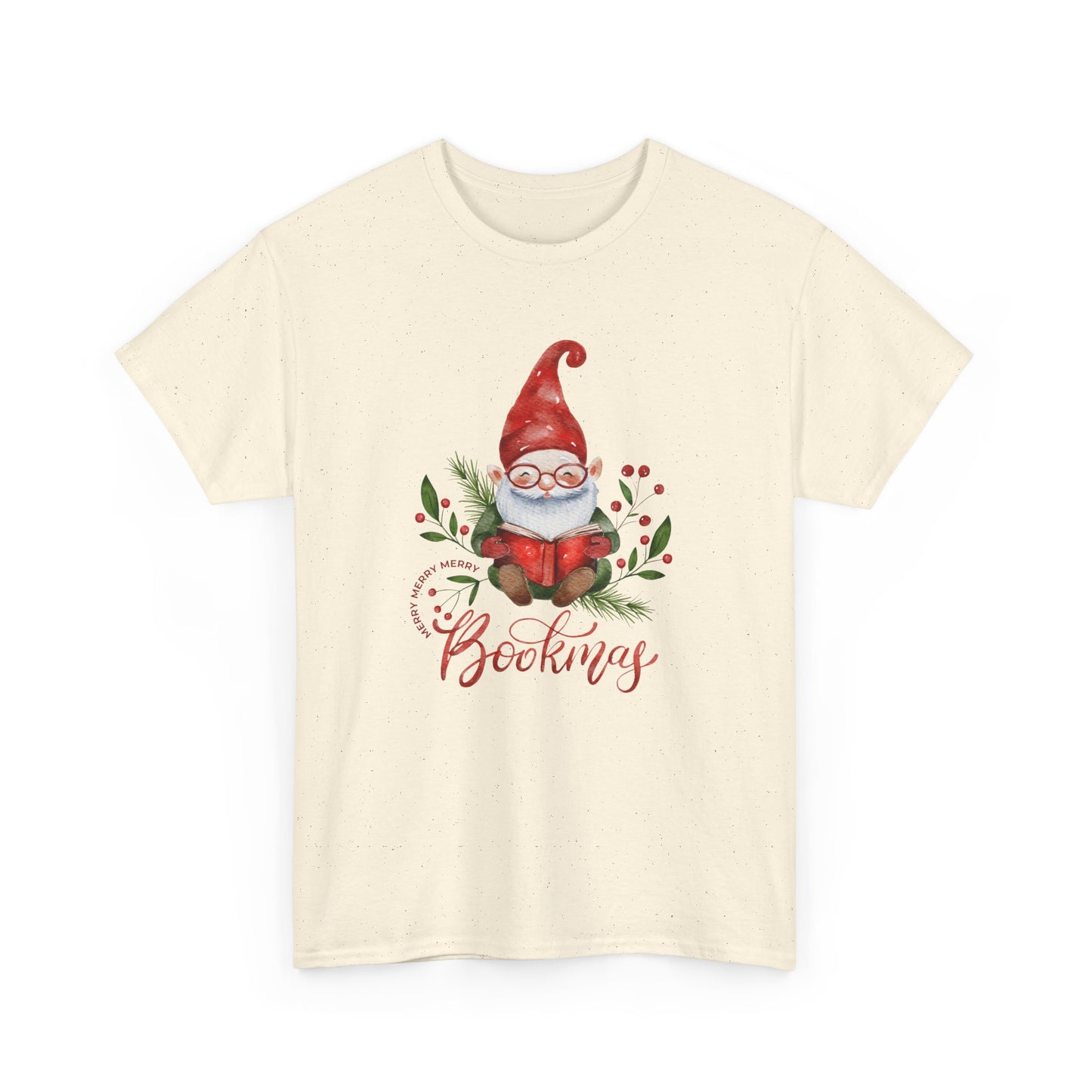 Gnome, Bookmas - Unisex Heavy Cotton Tee - 10771