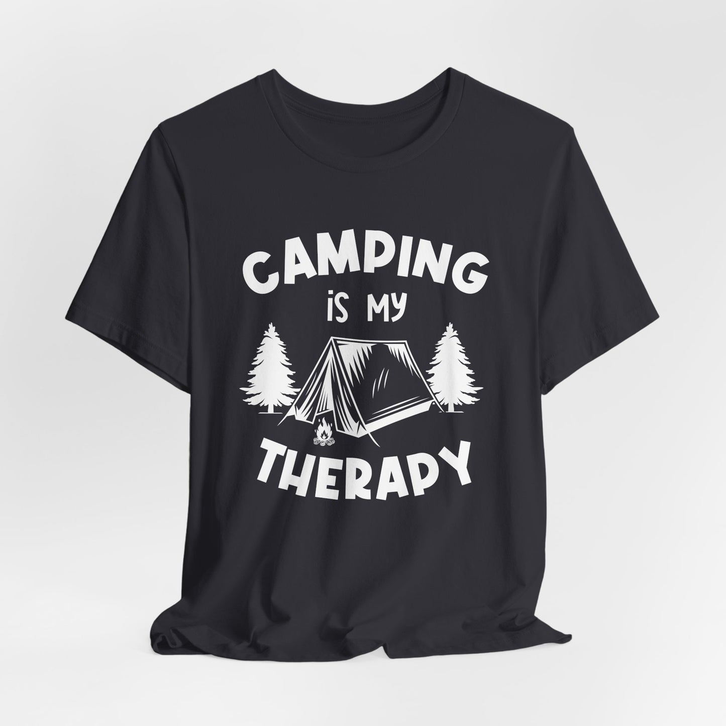 Camping Is My Therapy - Unisex Jersey Short Sleeve Tee - 12648
