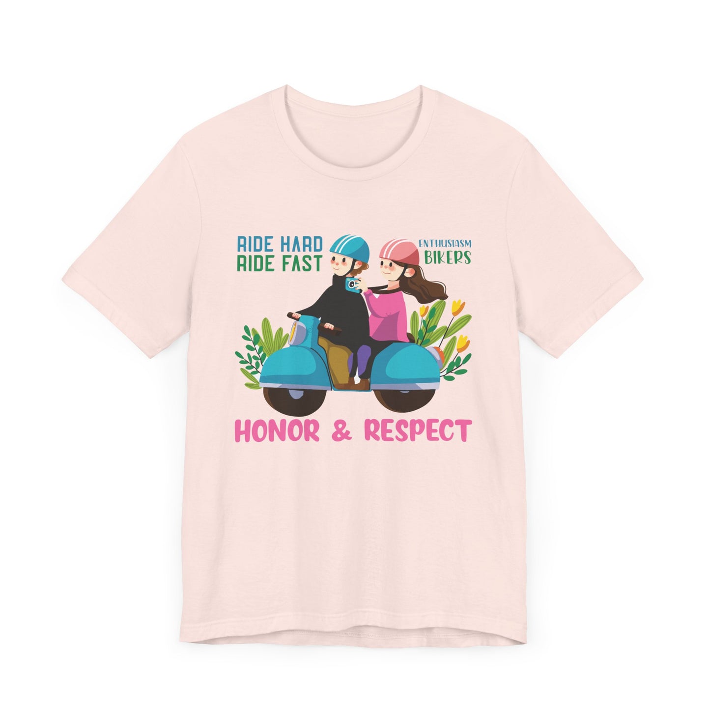 Bikers: Ride Hard, Ride Fast  - Unisex Jersey Short Sleeve Tee - 13611