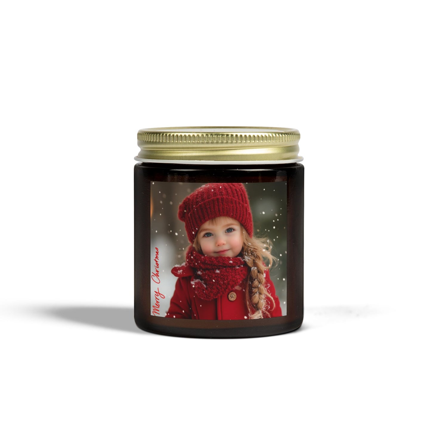 Christmas Girl - Scented Candles, Coconut Apricot Wax (4oz, 9oz) - 10386