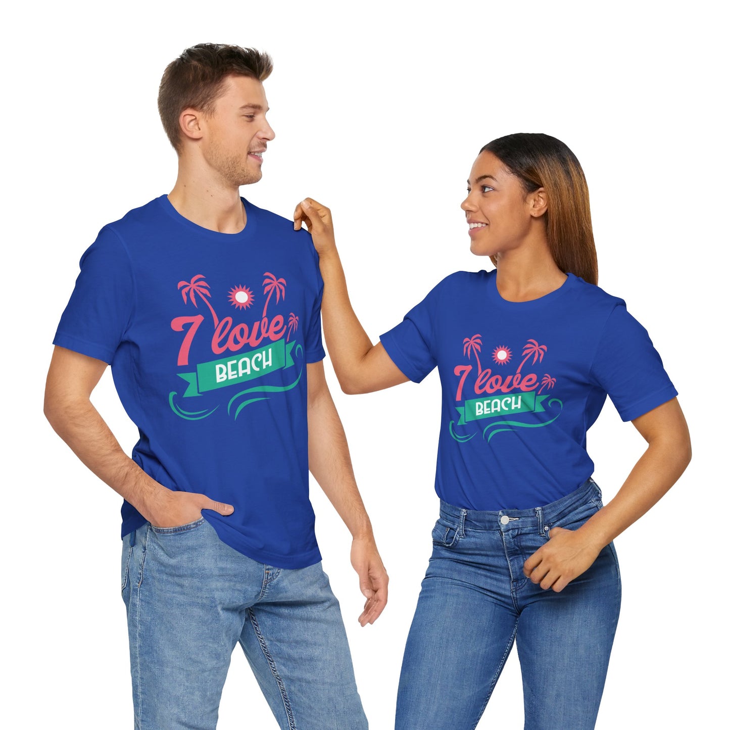 I Love Beach - Unisex Jersey Short Sleeve Tee