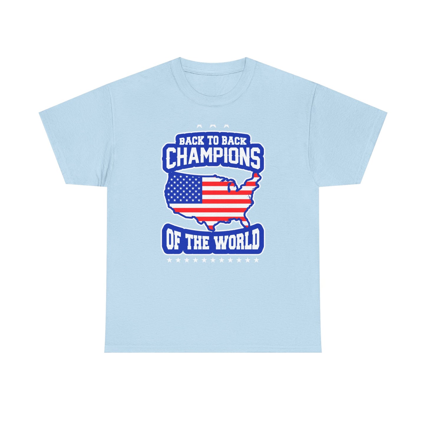Back-to-Back Champions Unisex Tee | Perfect for Sports Fans, Casual Wear, Gifts, Fourth of July, BBQ Events - 13597