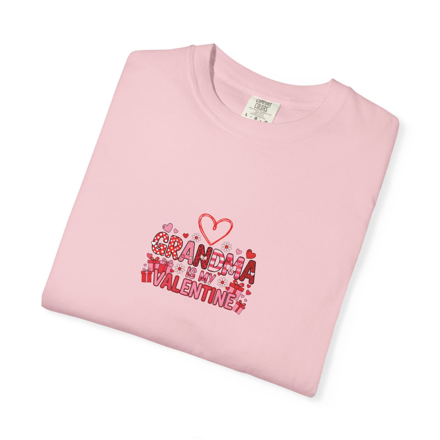 Grandma Is My Valentine – Cute Valentine Graphic T-Shirt  - 14735