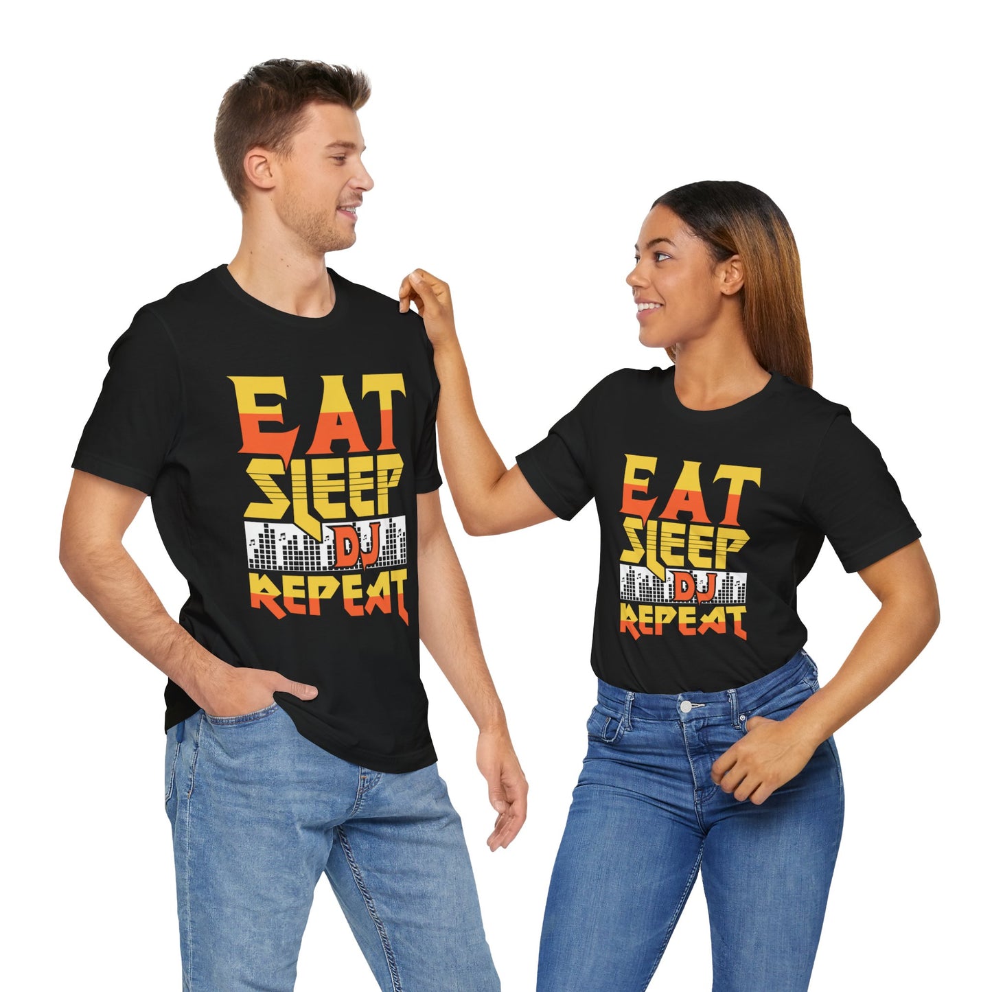 Eat Sleep DJ Repeat - Unisex Jersey Short Sleeve Tee