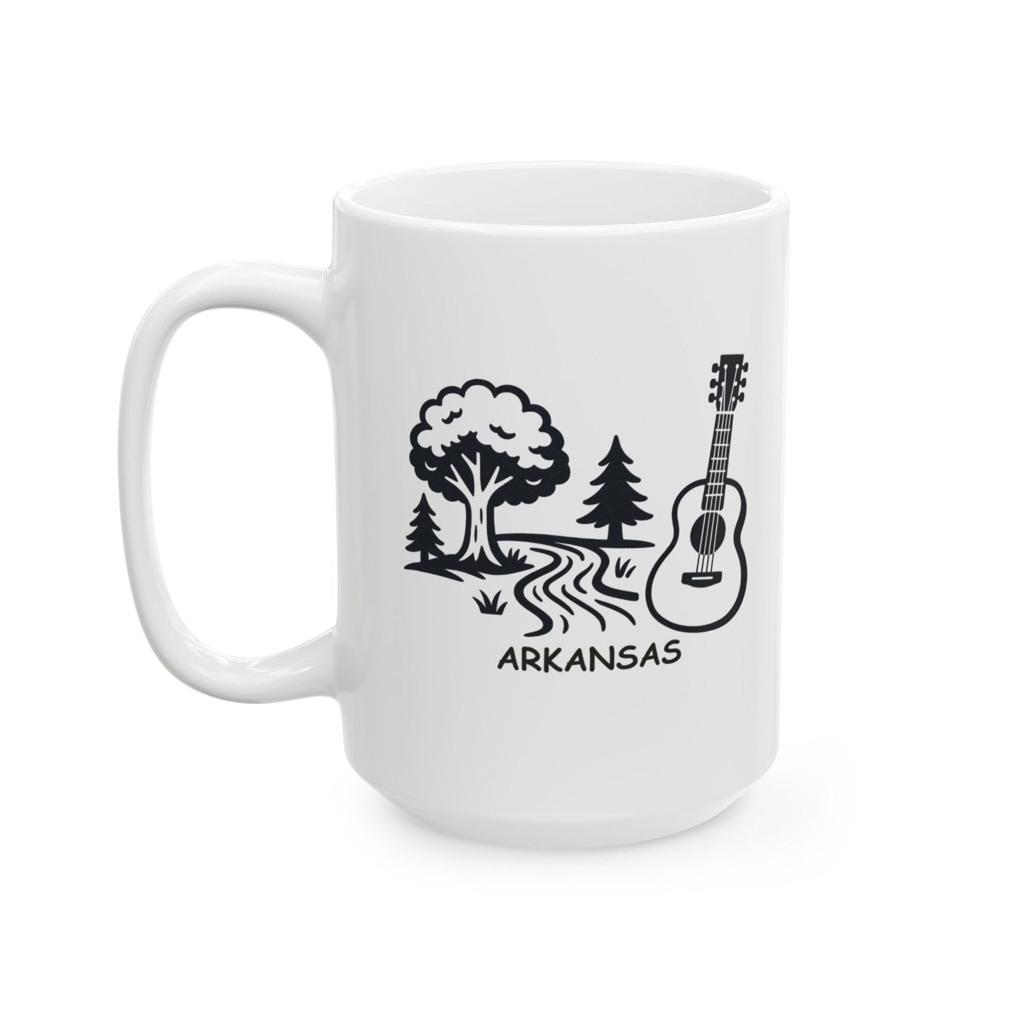 "Arkansas: Where we love our nature as much as we love our music." Ceramic Mug - 13361
