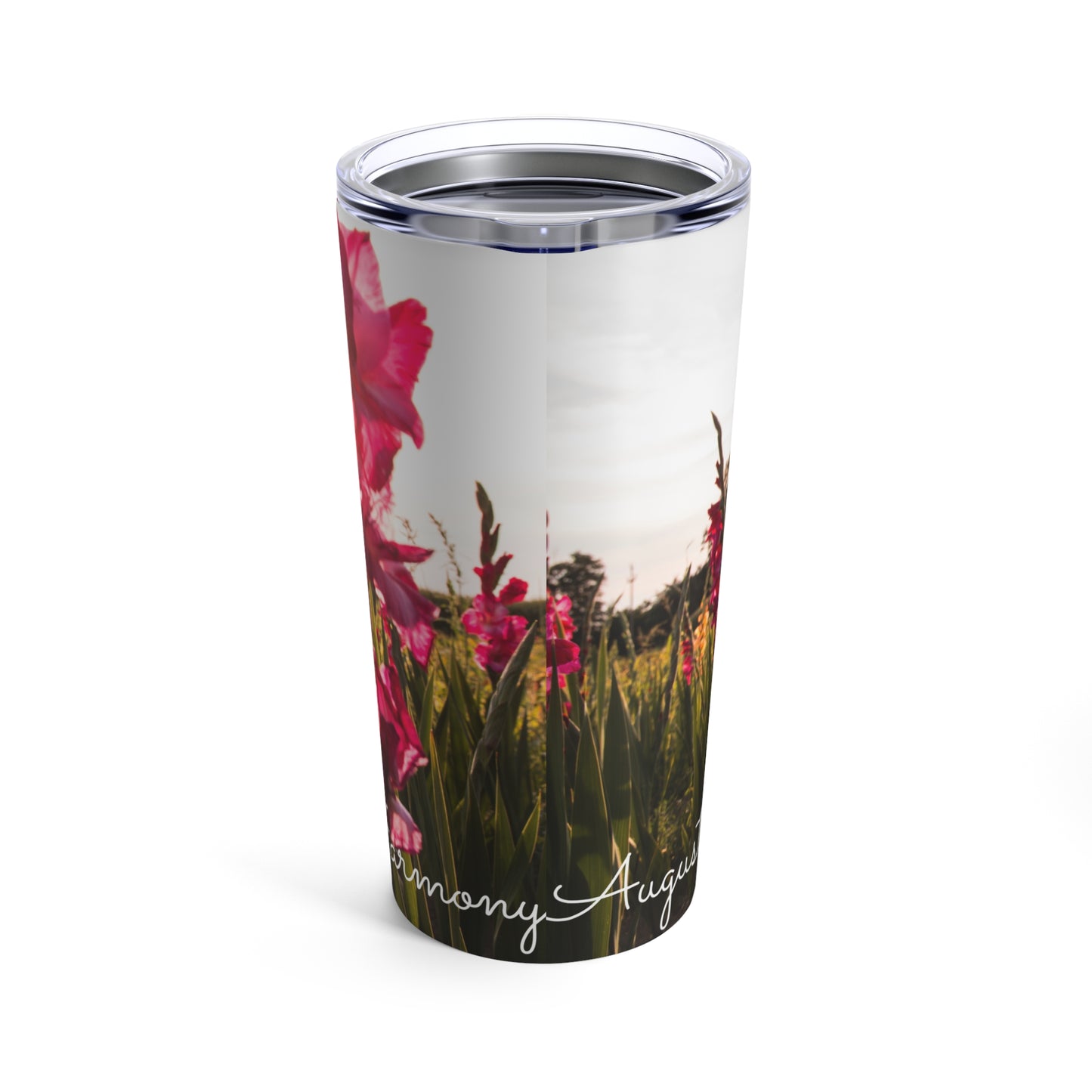 Happy Birthday August, Gladiolus  - Tumbler 20oz